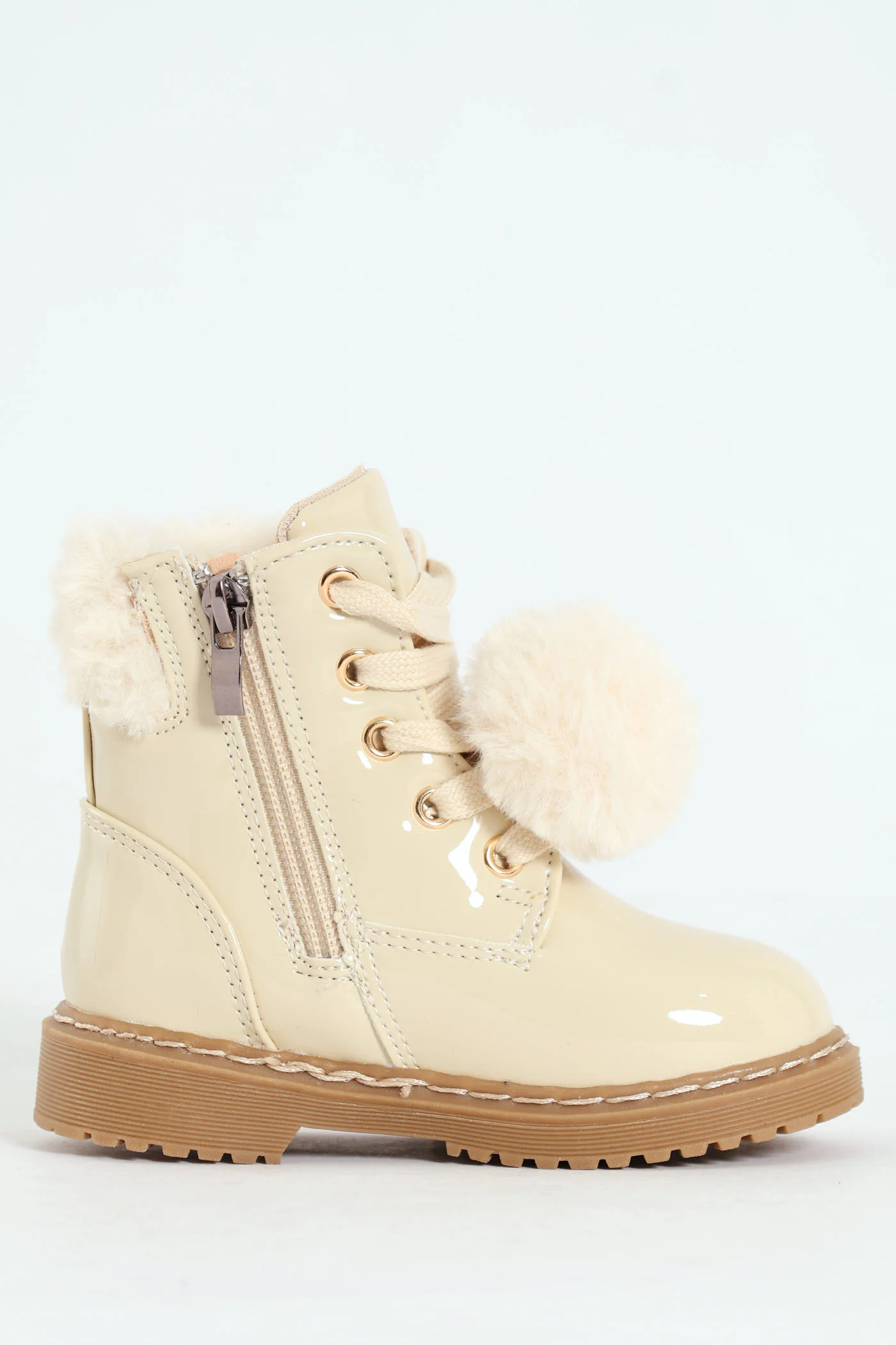 Pre-Girls Hiker Boot - Cream - Image 3