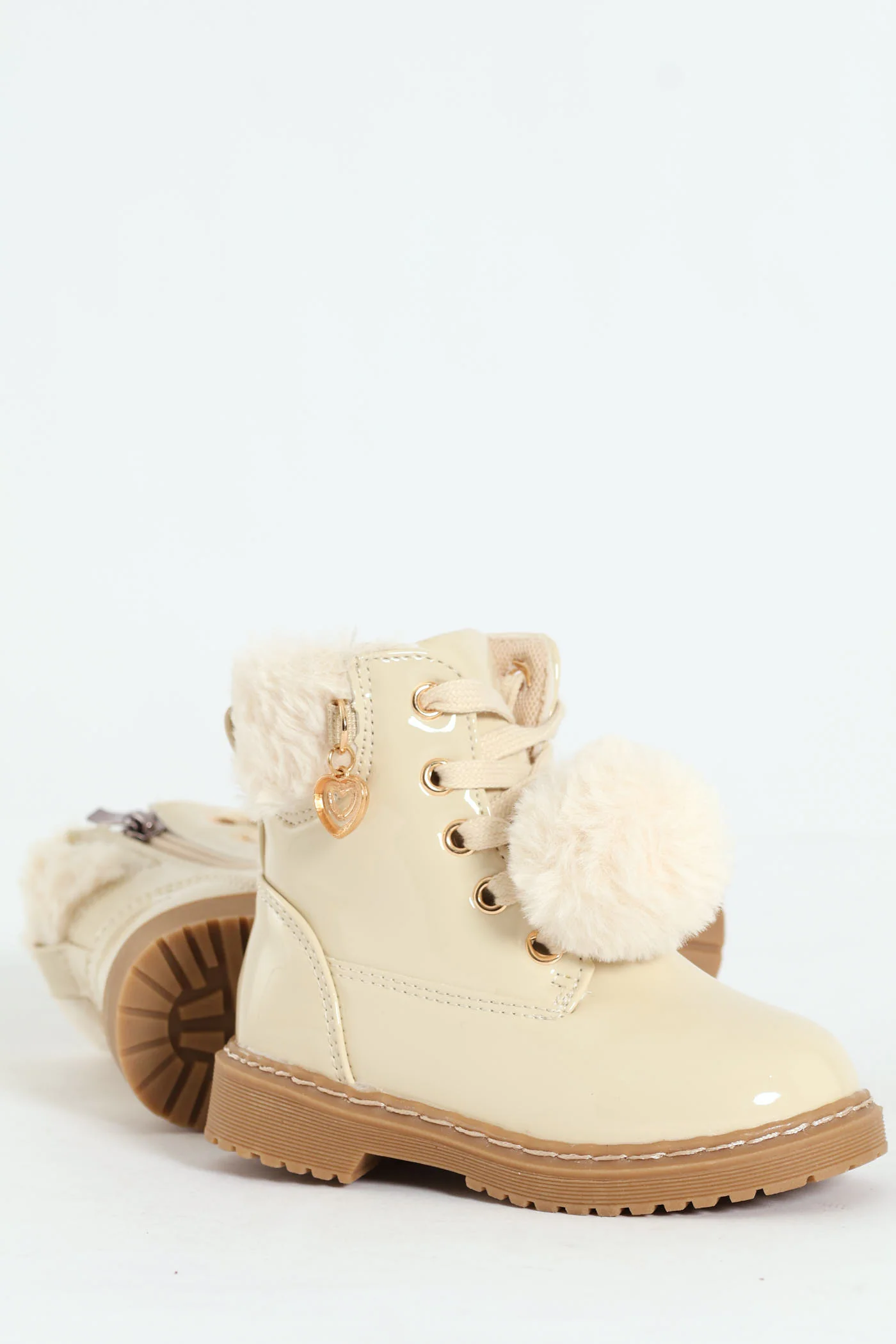 Pre-Girls Hiker Boot - Cream - Image 4