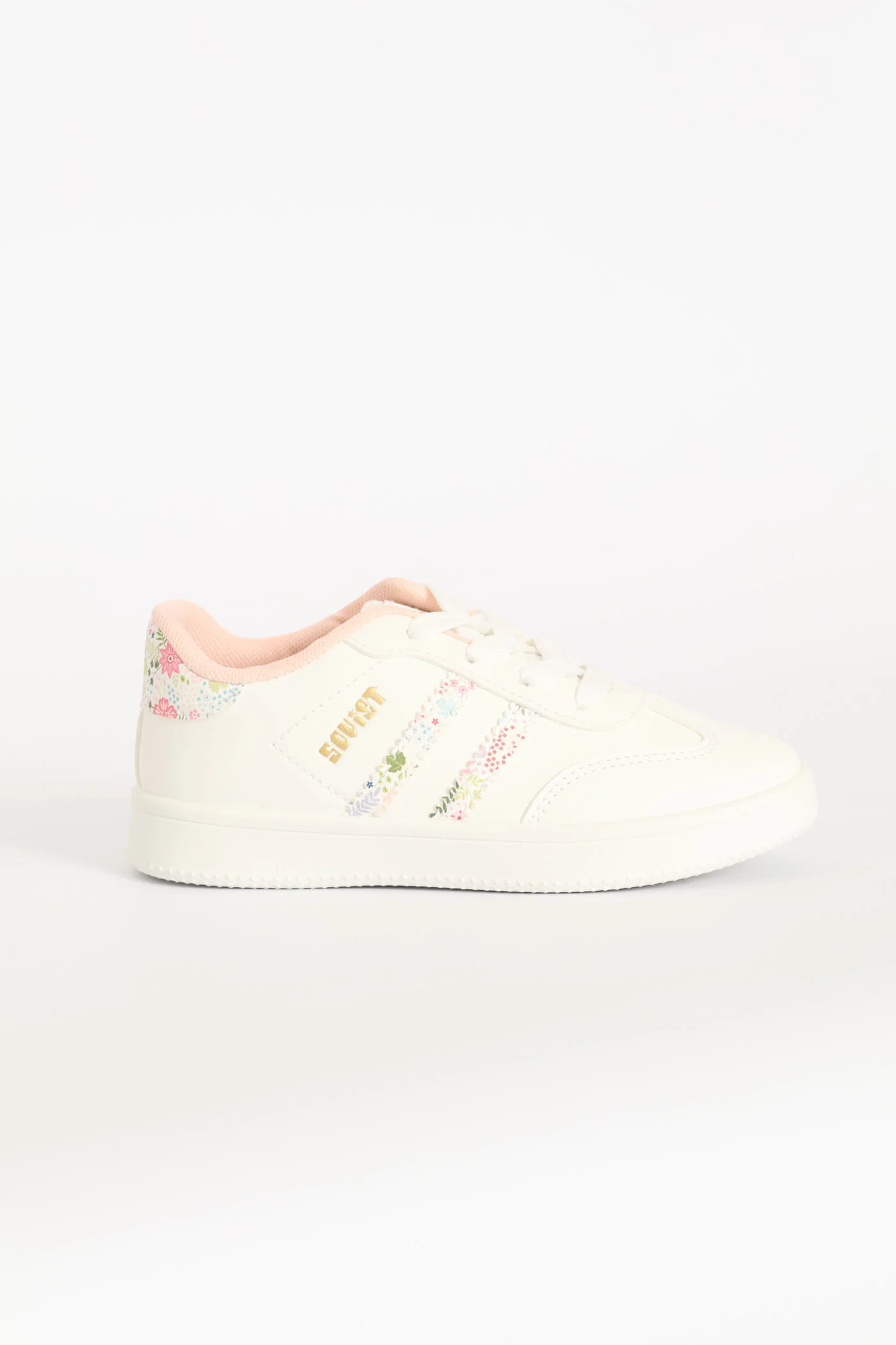 Pre-Girls Isla Fashion Sneaker - White/Pink - Image 4