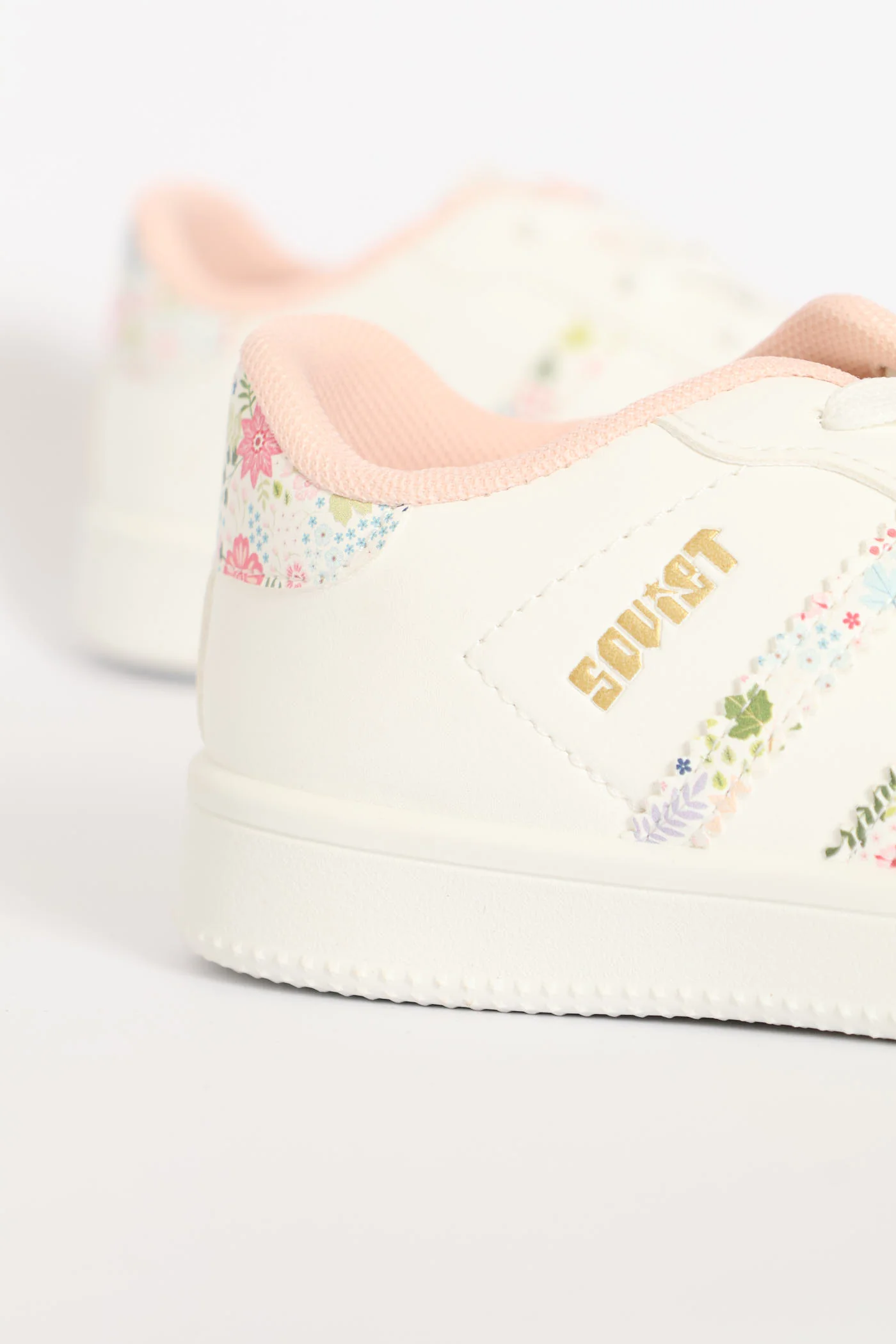 Pre-Girls Isla Fashion Sneaker - White/Pink - Image 5