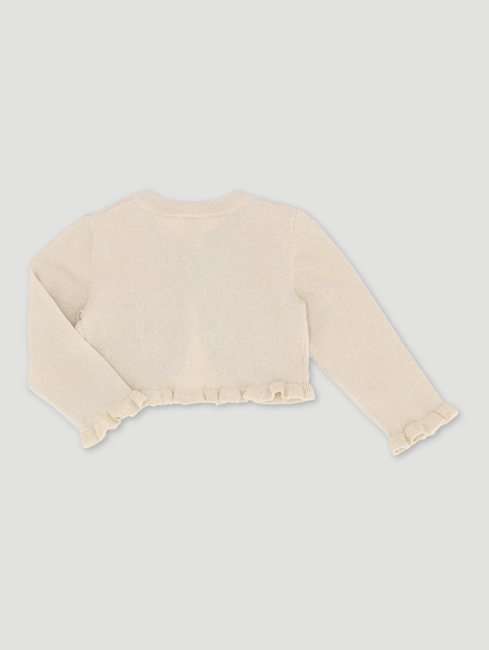 Pre-Girls Knit Cardigan - Gold - Image 2