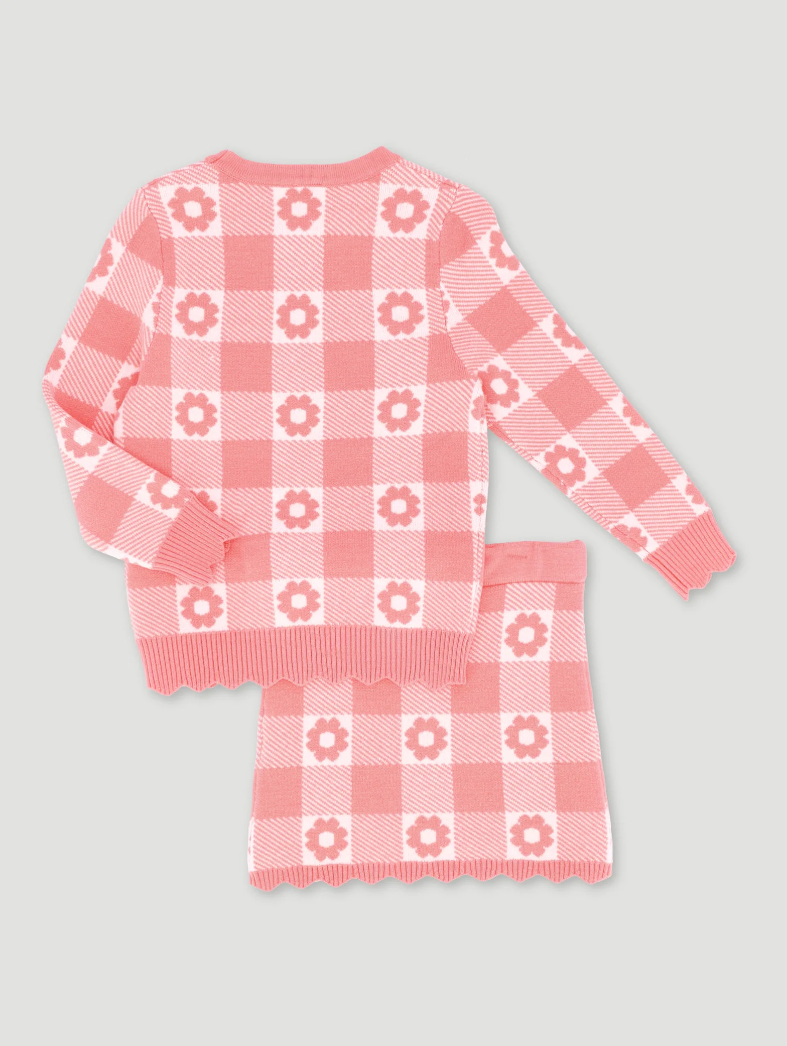 Pre-Girls Knitted Set - Pink - Image 2