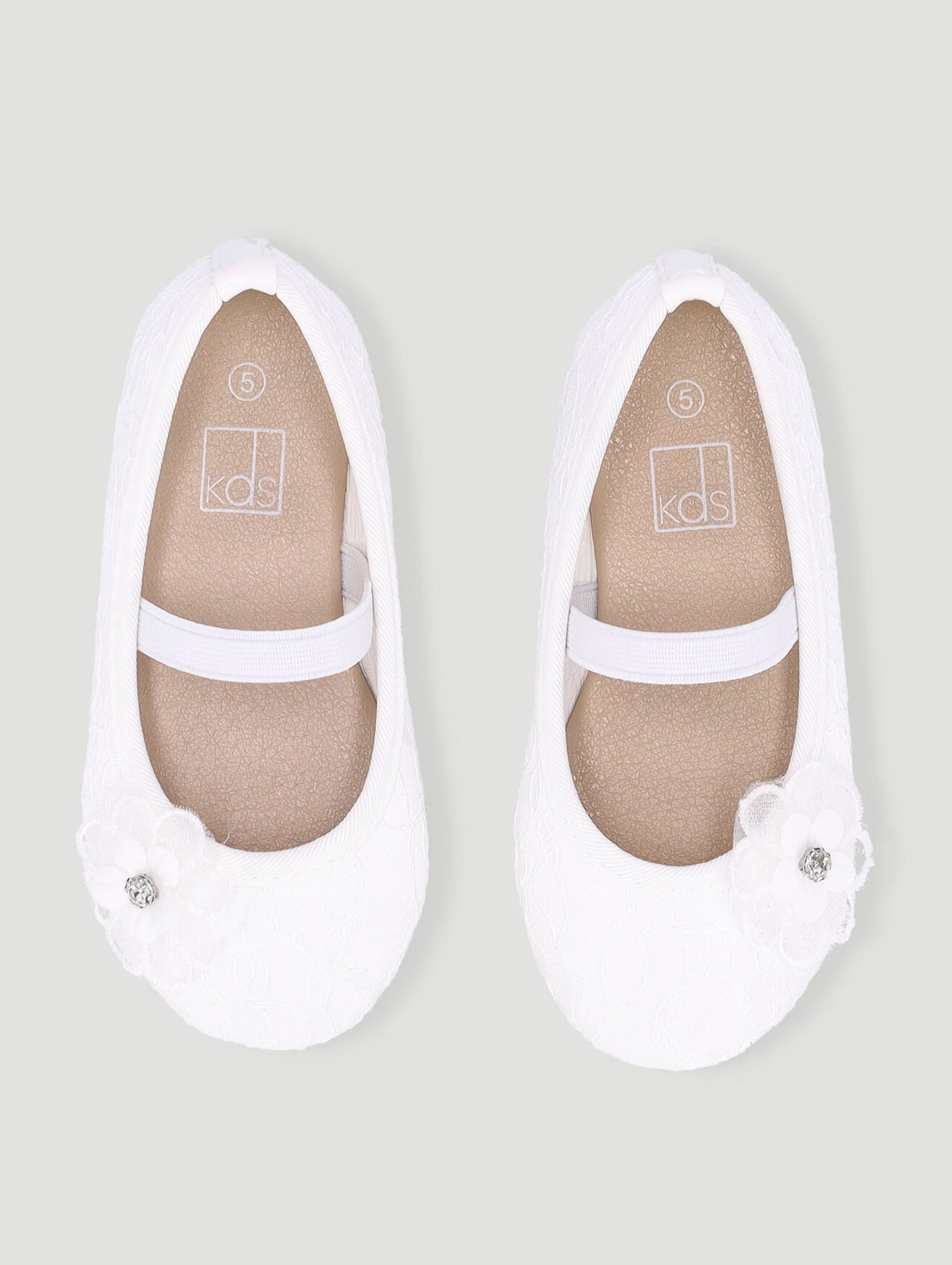 Pre-Girls Lace Occasion Pump - White - Image 2