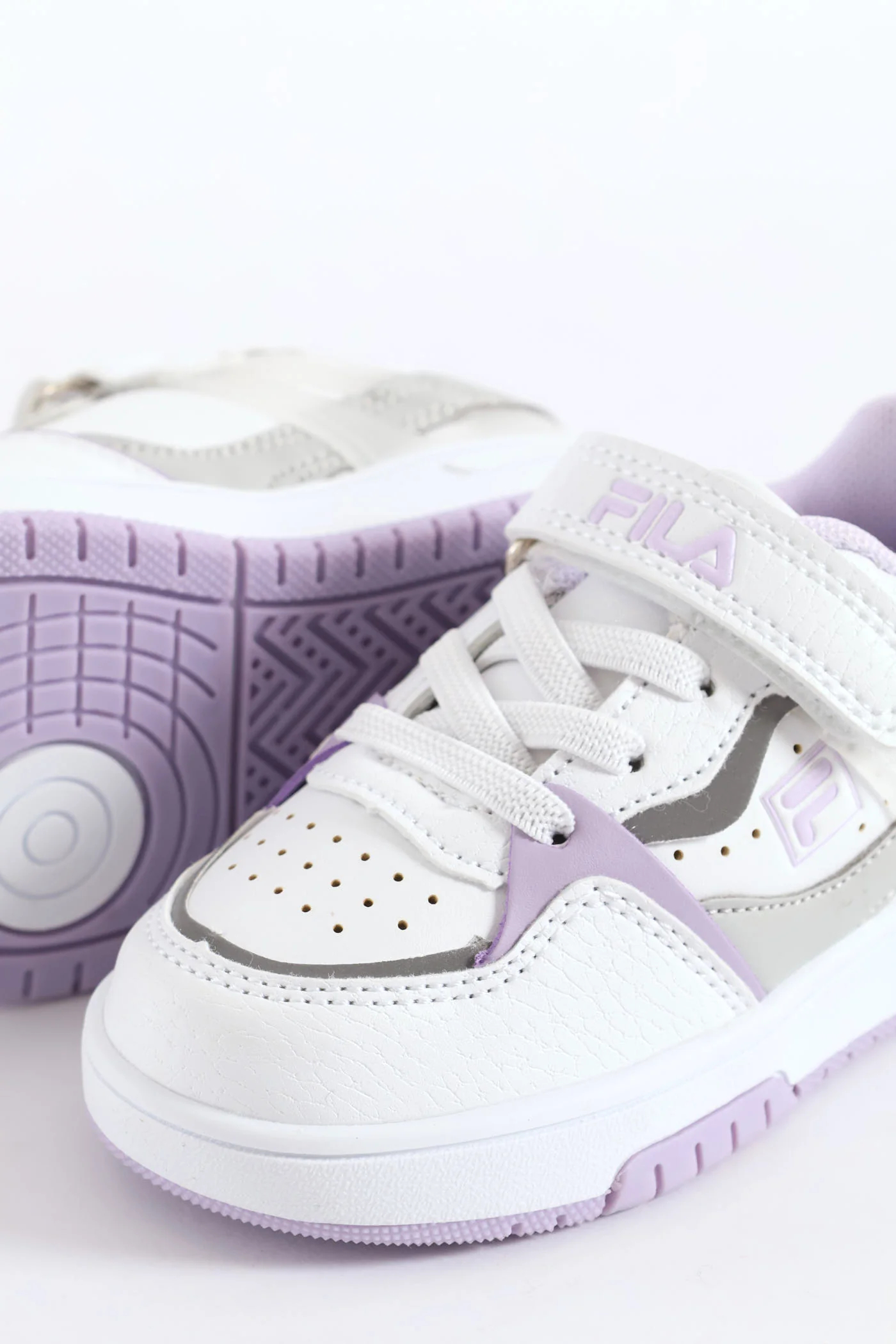 Pre-Girls Lilo Sneaker - White/Lilac - Image 6