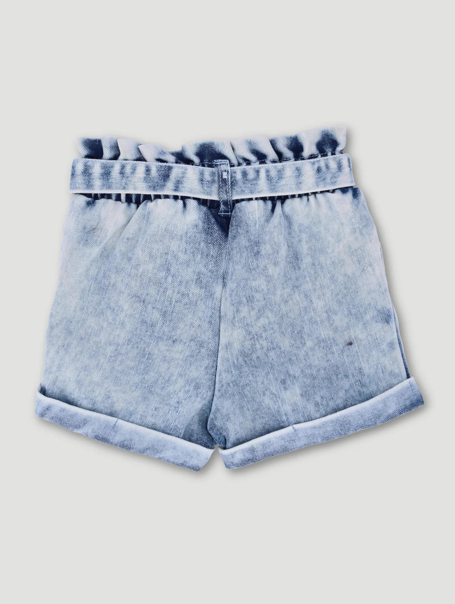 Pre-Girls Lilo & Stitch Chambre Paperbag Shorts - Blue - Image 2