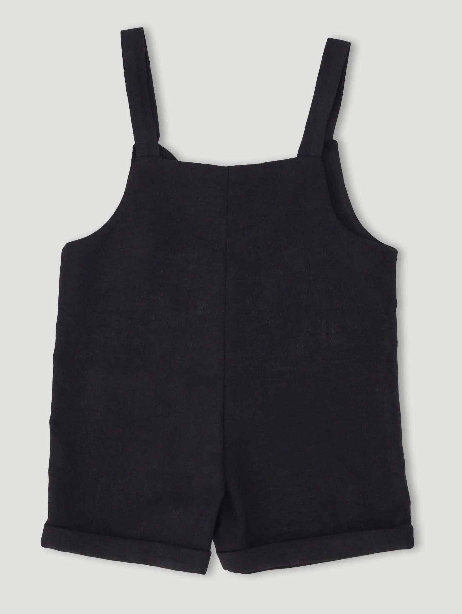Pre-Girls Linen Jumpsuit - Black - Image 2