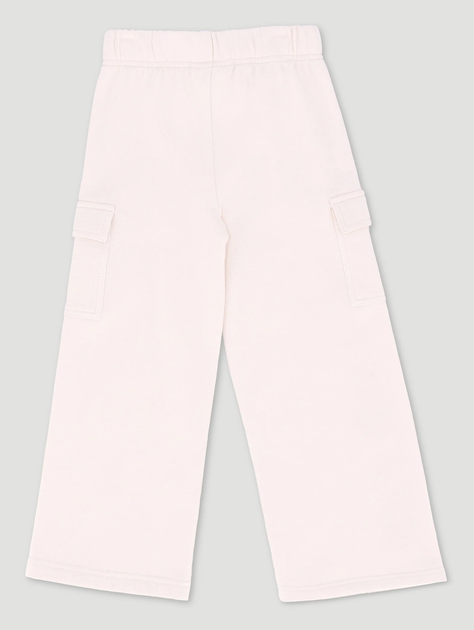 Pre-Girls Lola Brushed Fleece Jogger - Cream - Image 2