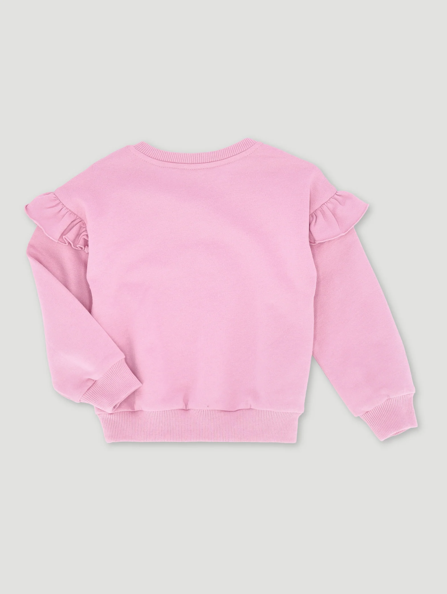 Pre-Girls Lola Brushed Fleece Track Top - Pink - Image 2