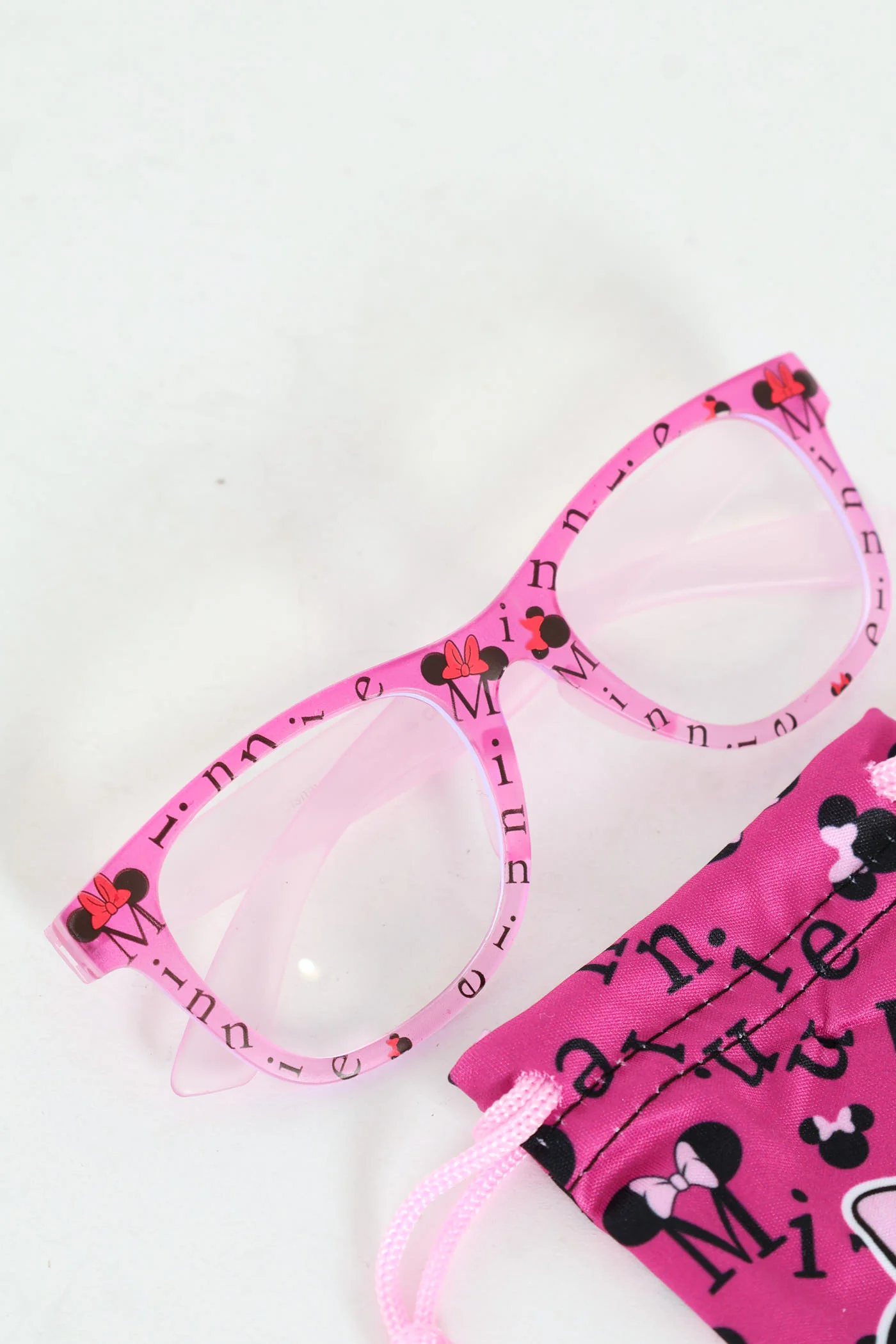 Pre-Girls Minnie Blue Light Glasses & Pouch - Pink - Image 3
