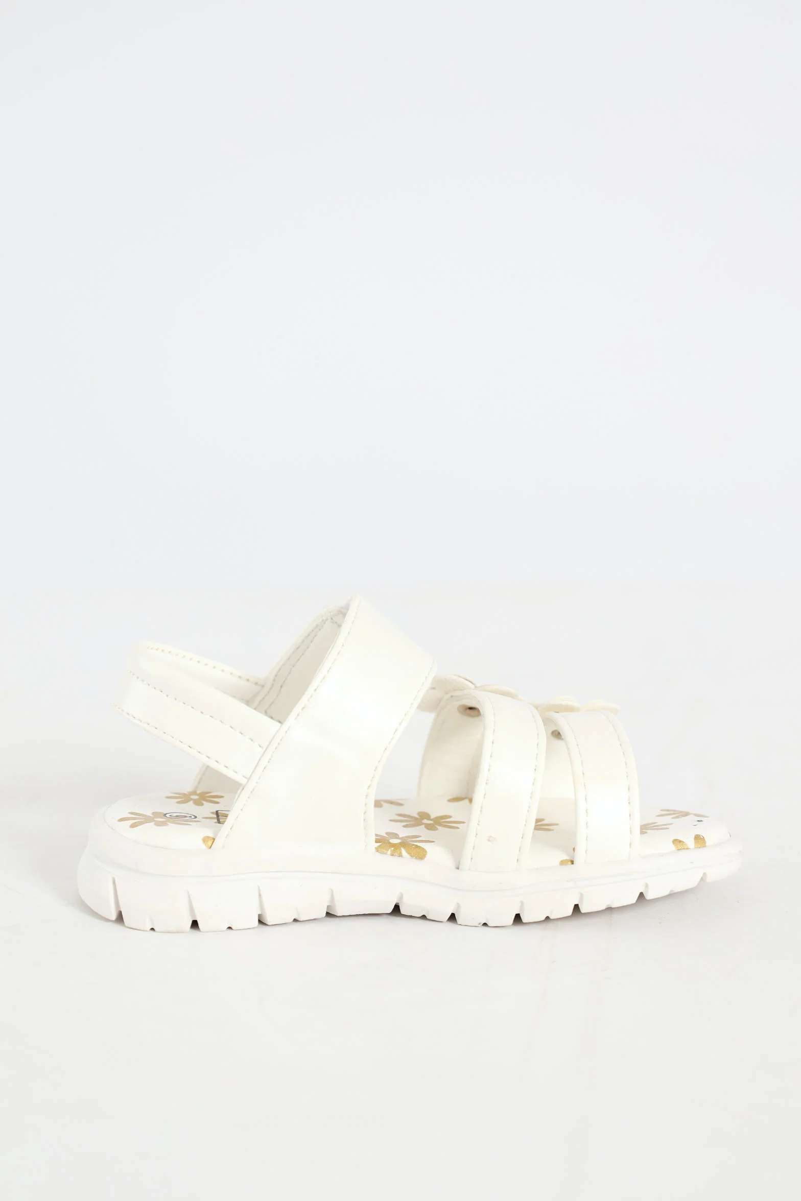 Pre-Girls Multi Strap Comfort Sandal - White - Image 4