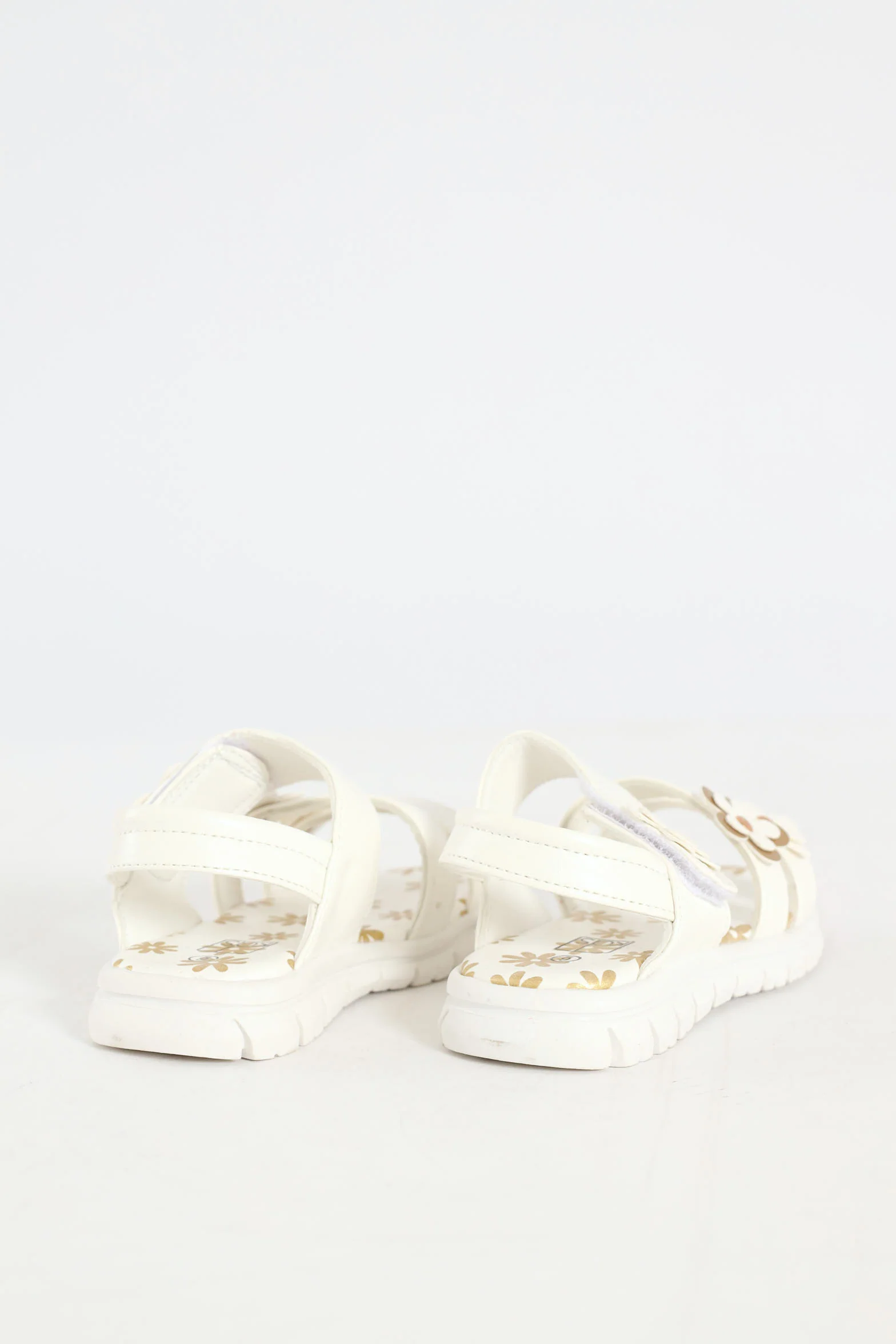 Pre-Girls Multi Strap Comfort Sandal - White - Image 5