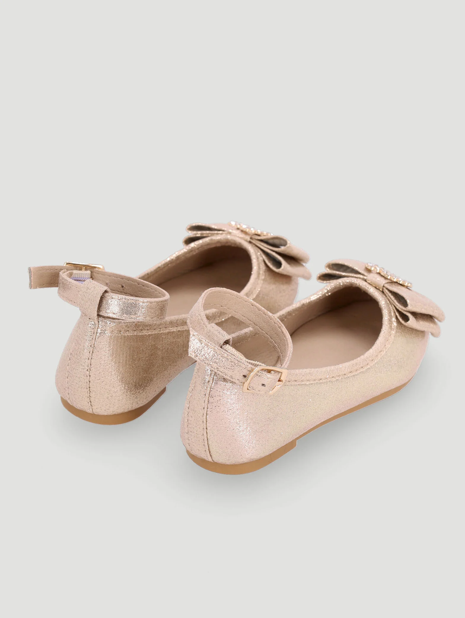 Pre-Girls Occasion Pump - Gold - Image 2
