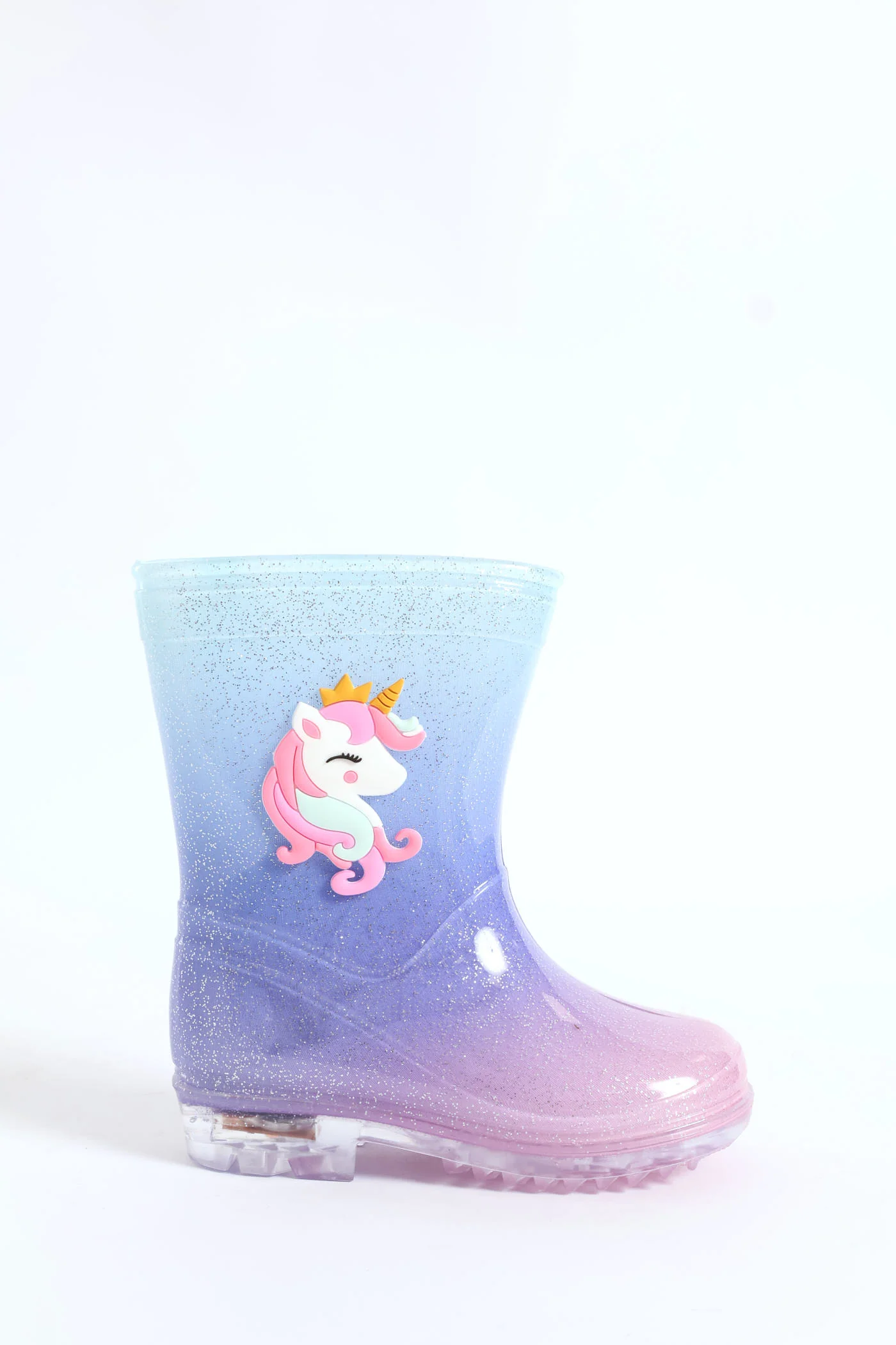 Pre-Girls Ombre Lace Up Welly Boots - Lilac - Image 3