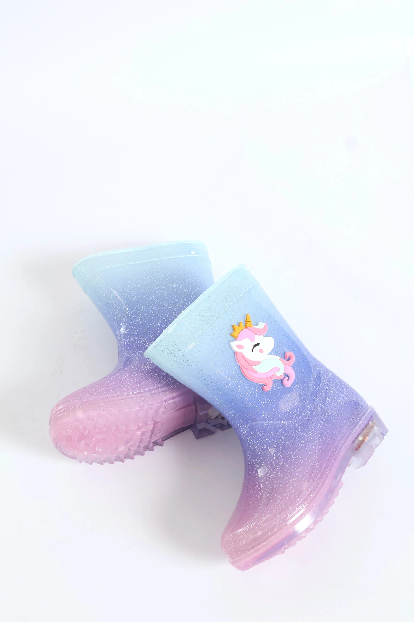 Pre-Girls Ombre Lace Up Welly Boots - Lilac - Image 5