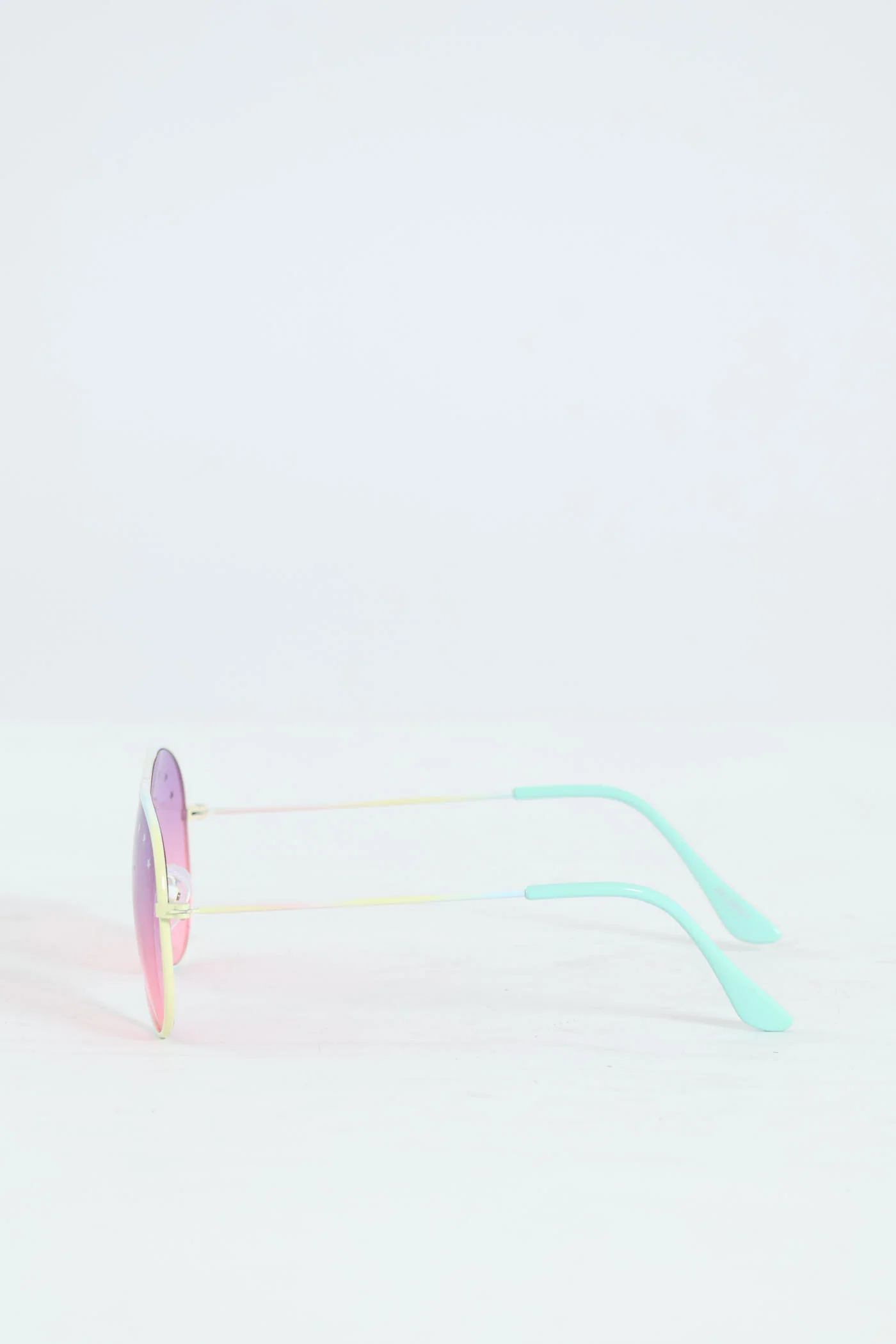 Pre-Girls Pastel Metal Aviator Sunglasses - Multi - Image 3