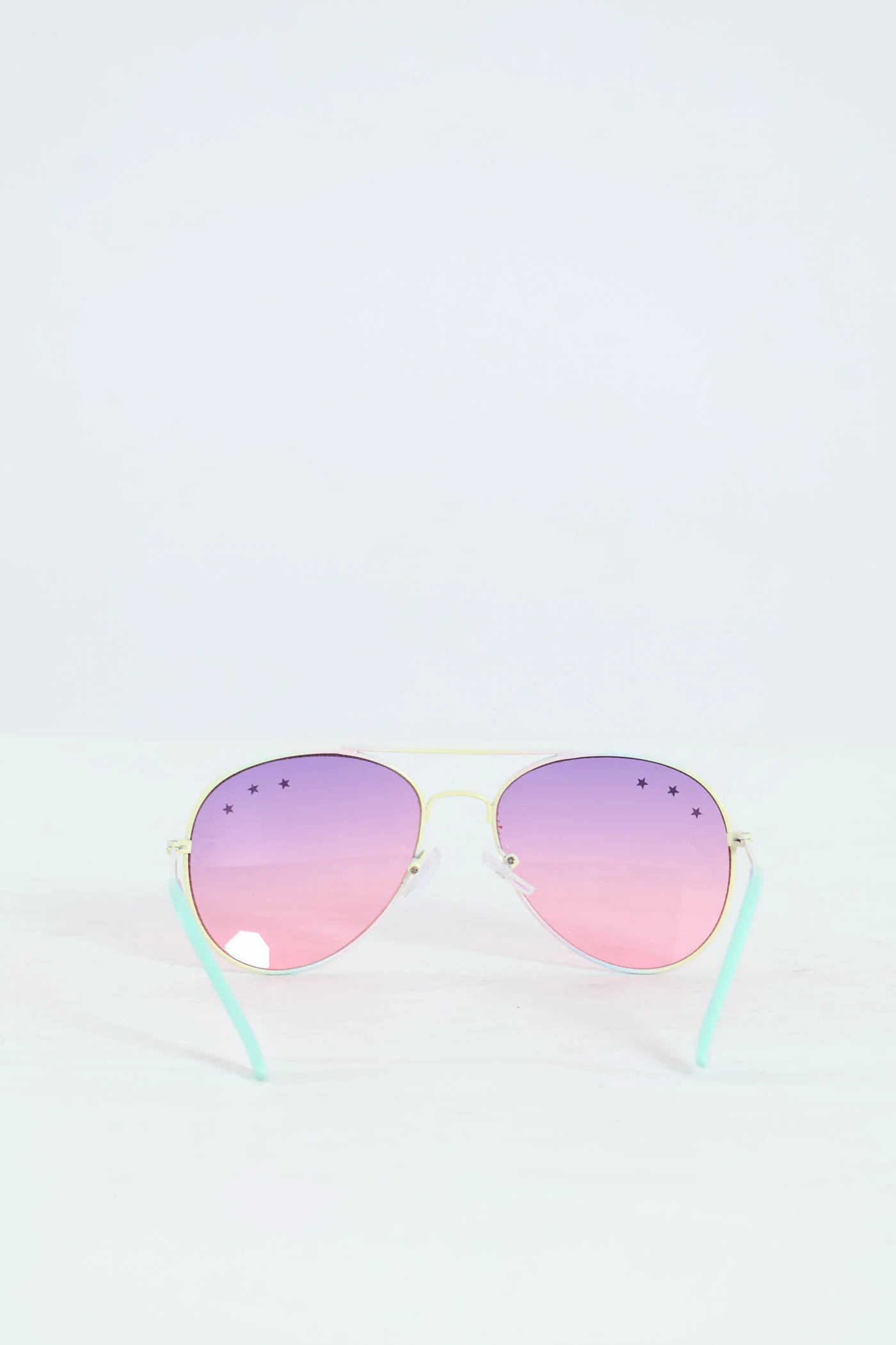 Pre-Girls Pastel Metal Aviator Sunglasses - Multi - Image 4