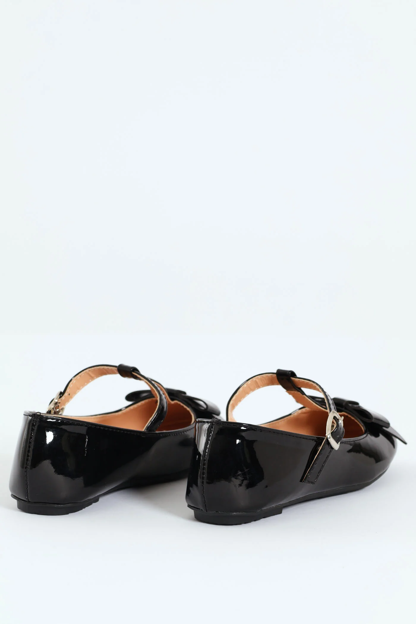 Pre-Girls Patent T-Bar Pump - Black - Image 4