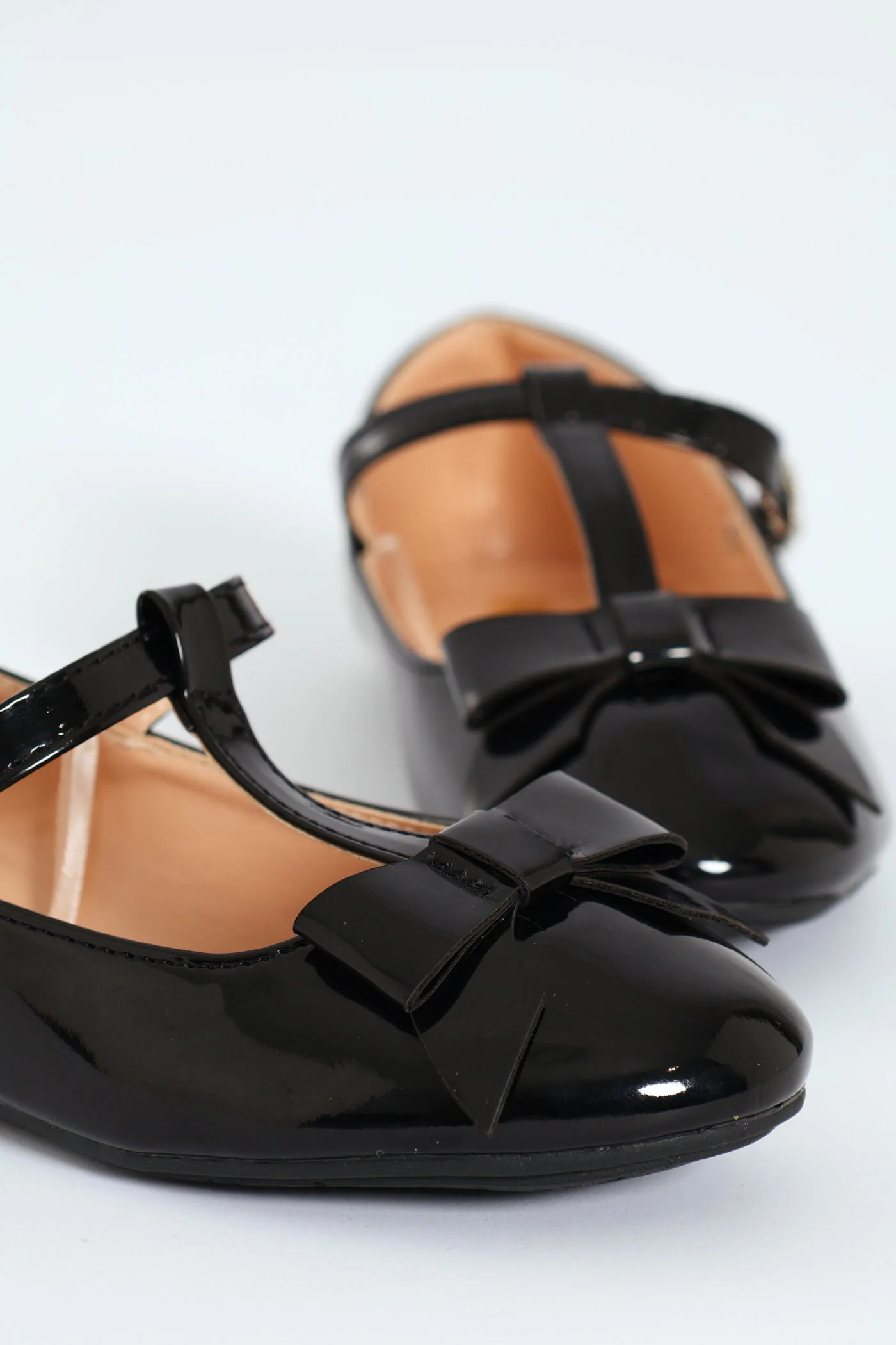 Pre-Girls Patent T-Bar Pump - Black - Image 5