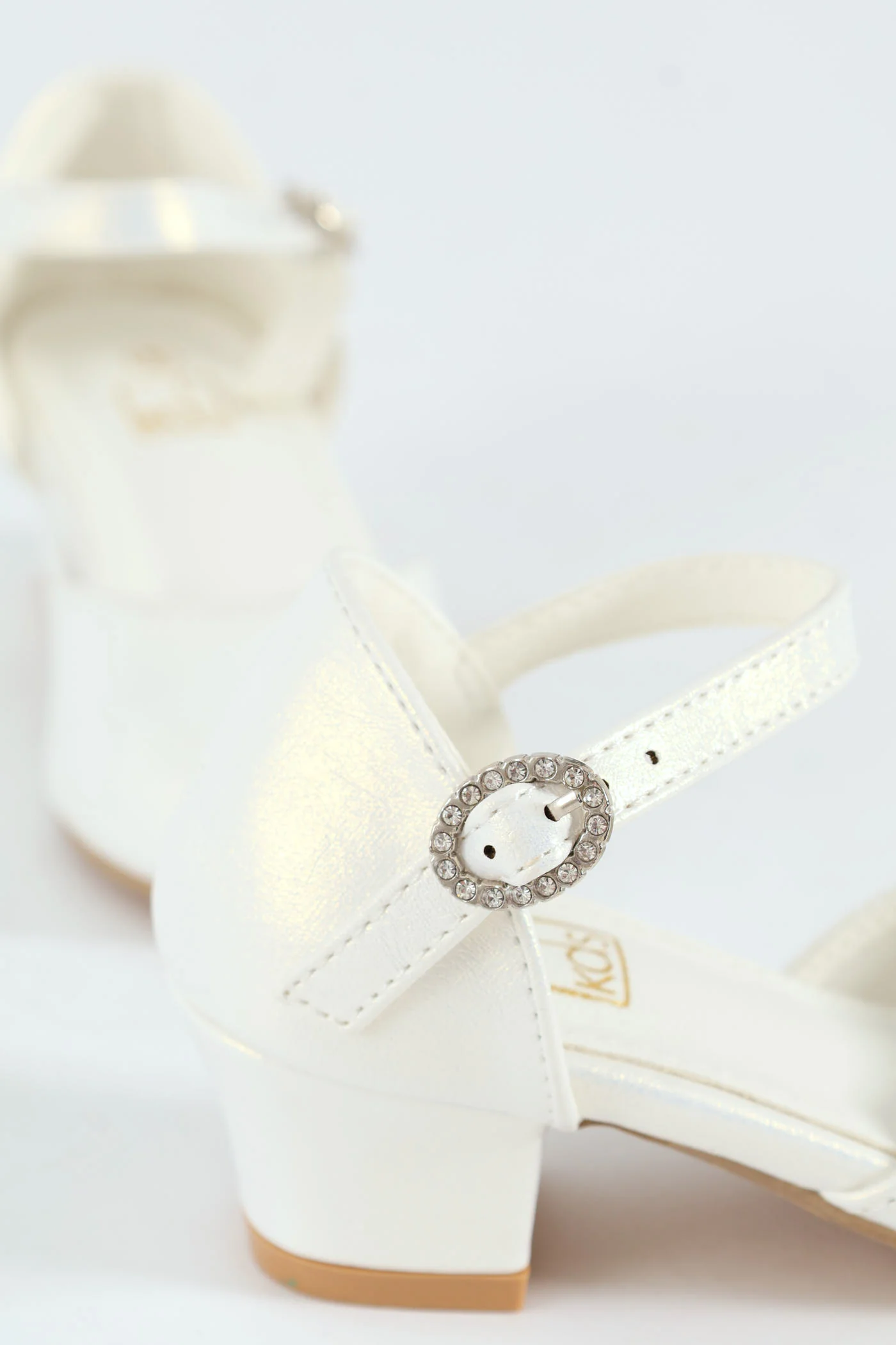 Pre-Girls Pearly Occasion Heel - White - Image 2