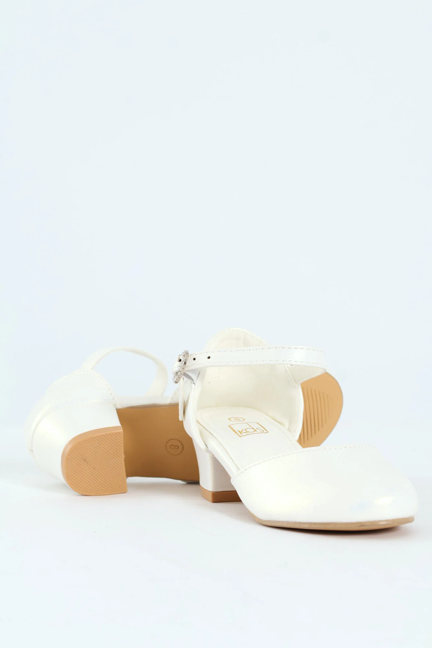 Pre-Girls Pearly Occasion Heel - White - Image 5