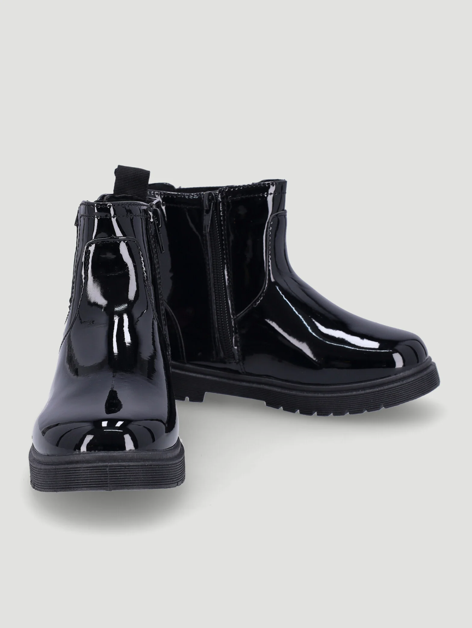 Pre-Girls Pink Bow Chelsea Boot - Black - Image 4