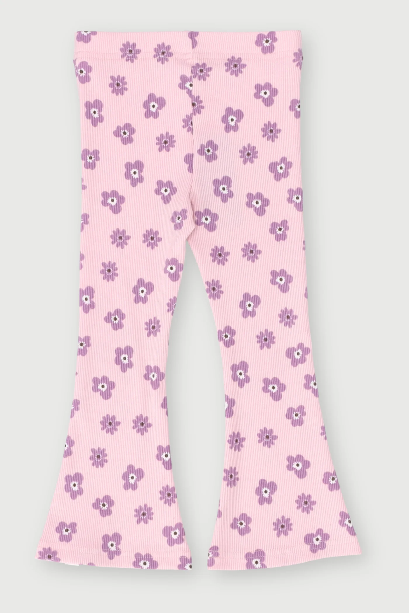 Pre-Girls Pink Flowers Flare Leg Pant - Multi - Image 2