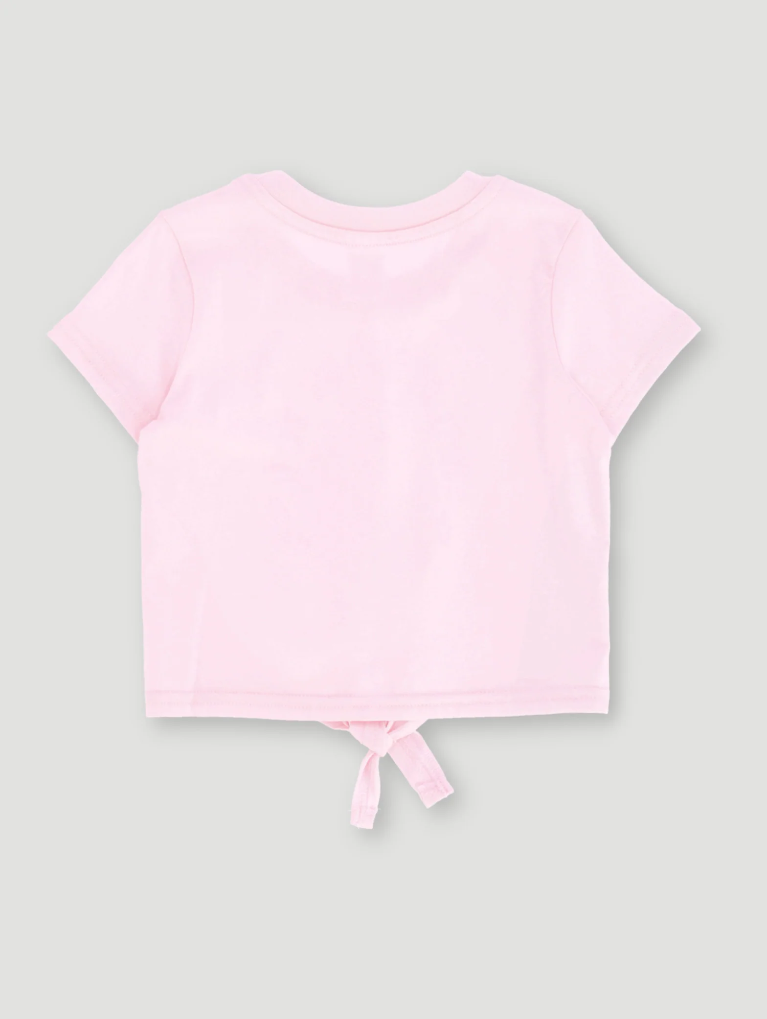 Pre-Girls Tee With Tie - Pink - Image 2