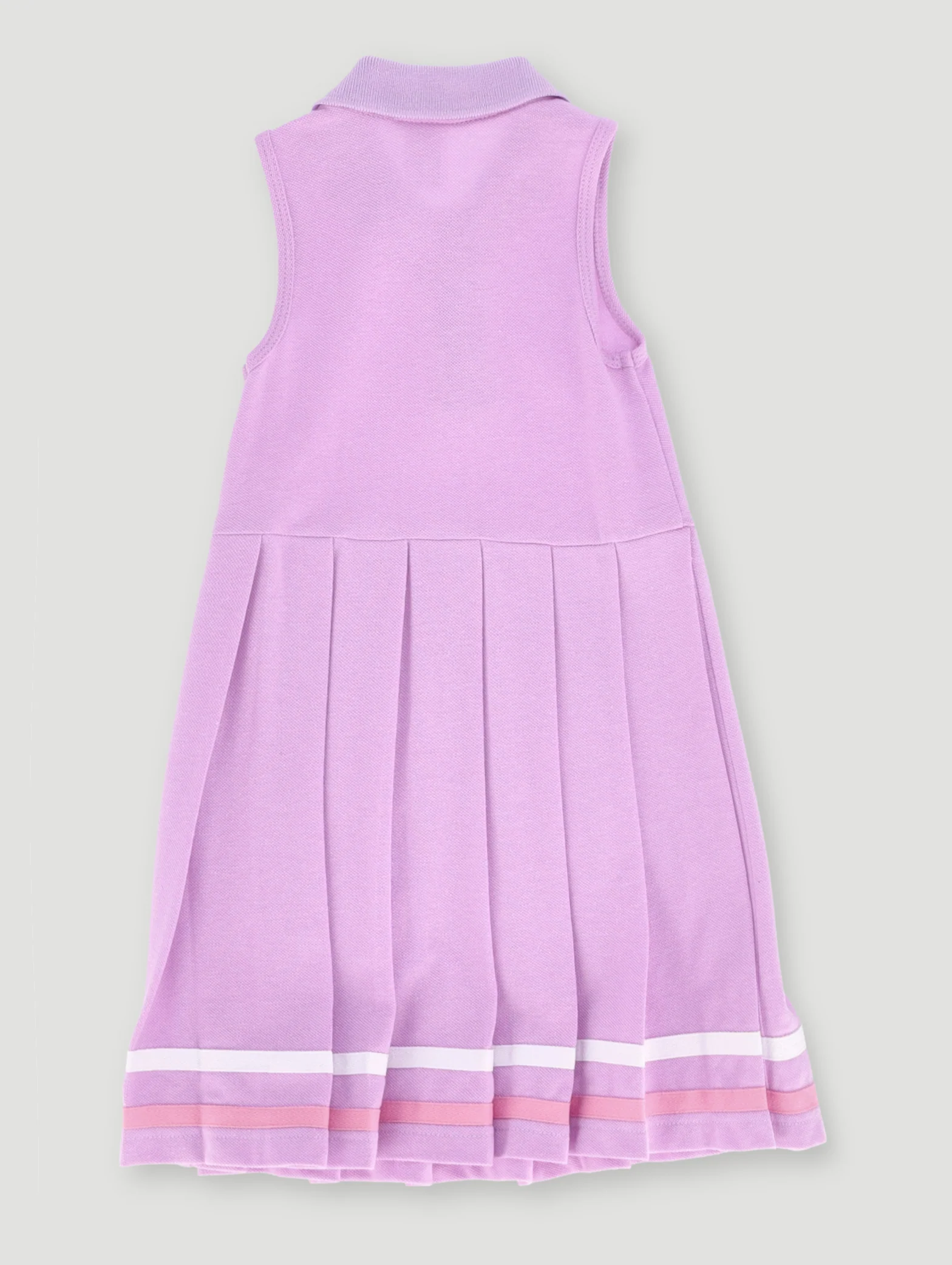Pre-Girls Pique Dress - Lilac - Image 2