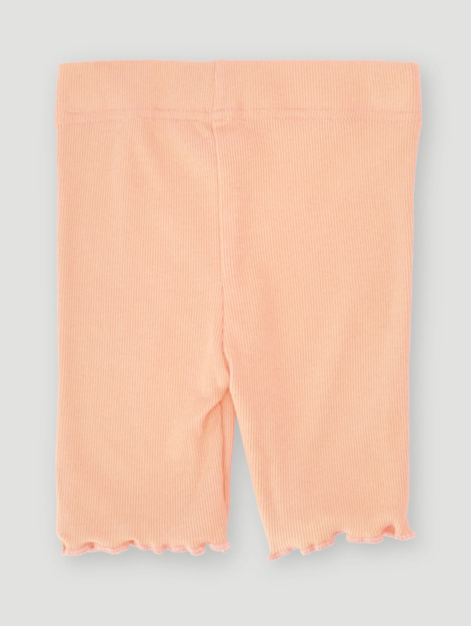 Pre-Girls Plain Cycle Shorts - Coral - Image 2