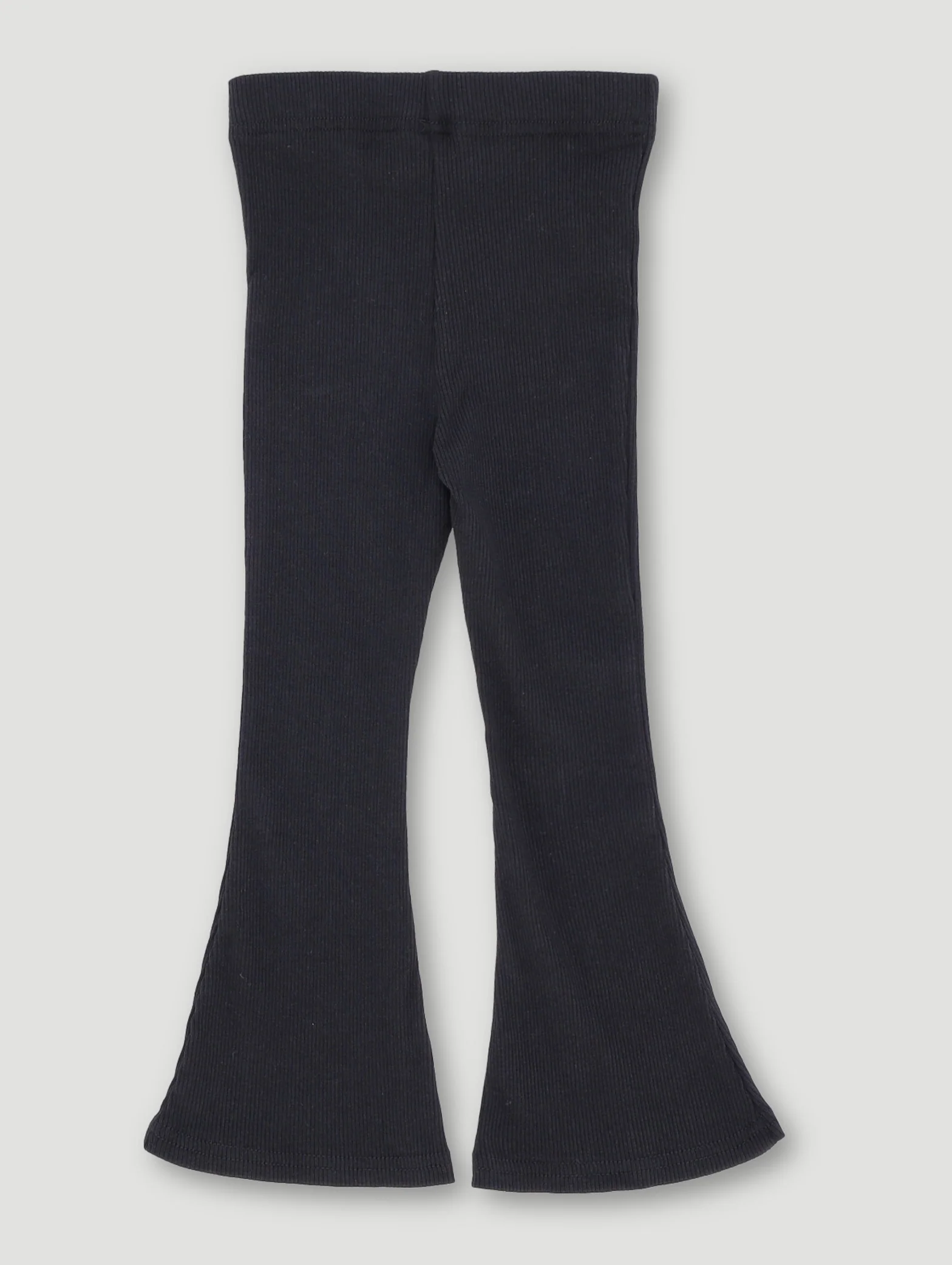 Pre-Girls Plain Flare Leg Pants - Black - Image 2