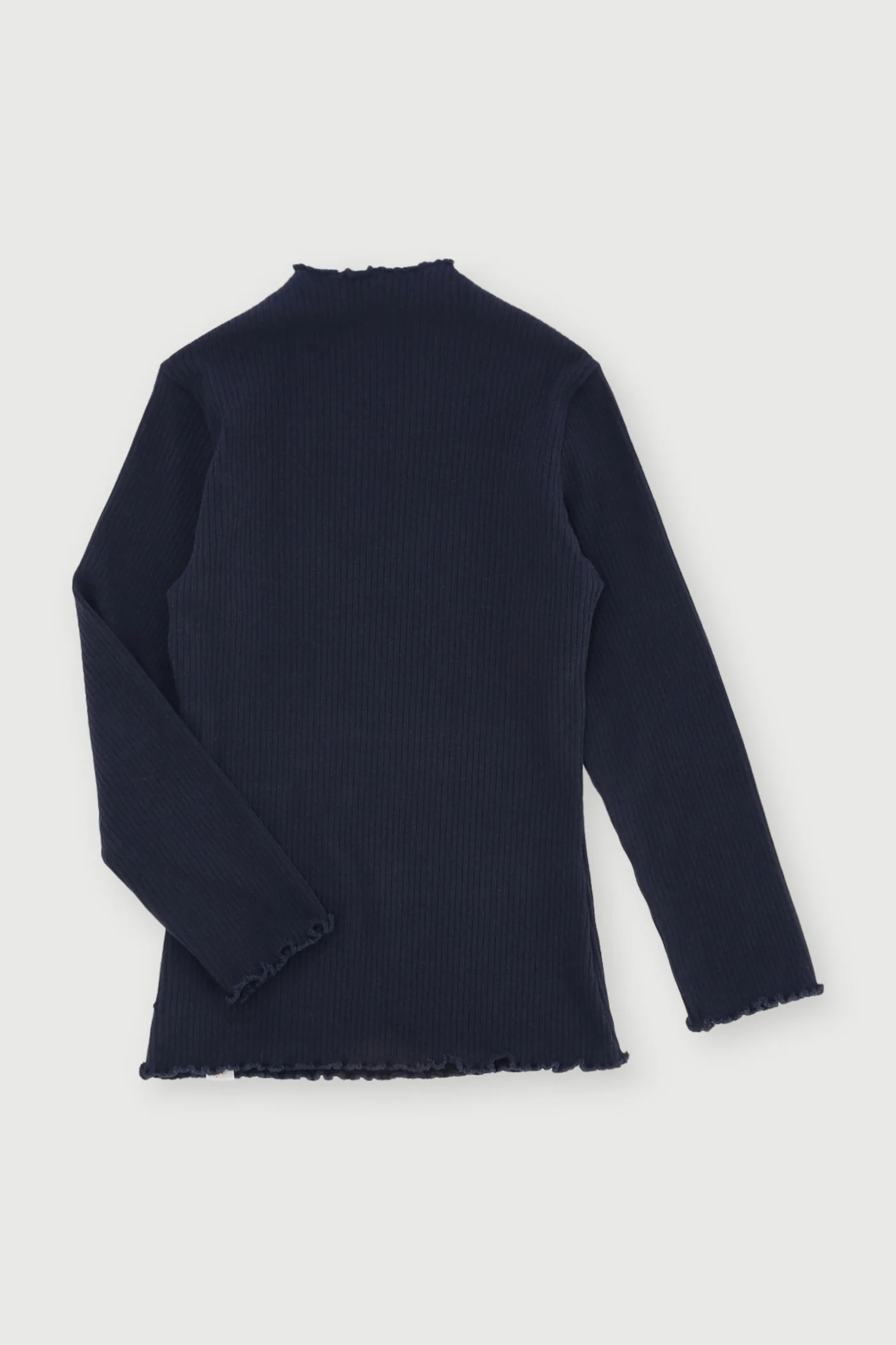 Pre-Girls Plain Rib Turtleneck - Black - Image 2