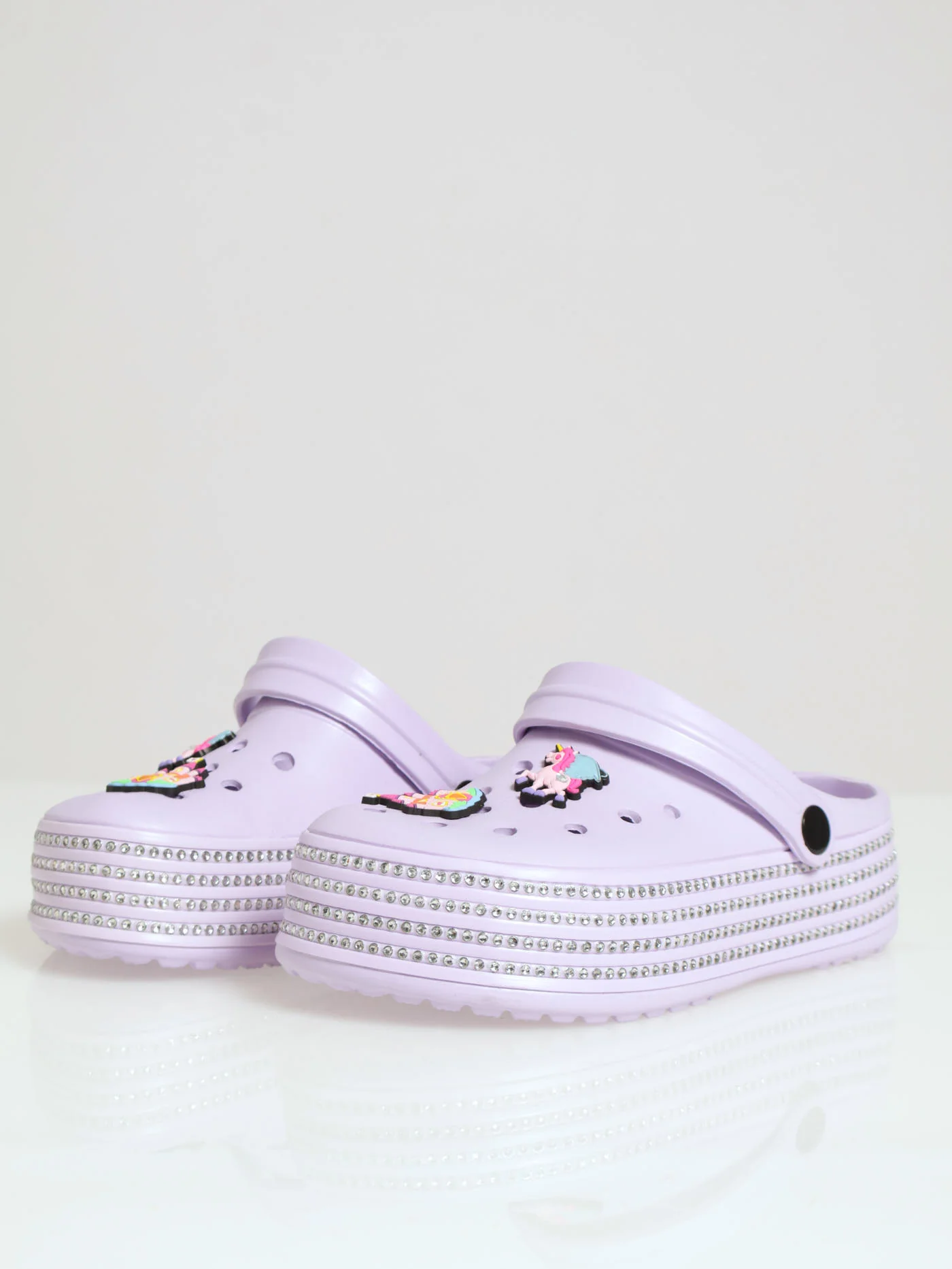 Pre-Girls Platform Clog - Lilac - Image 3
