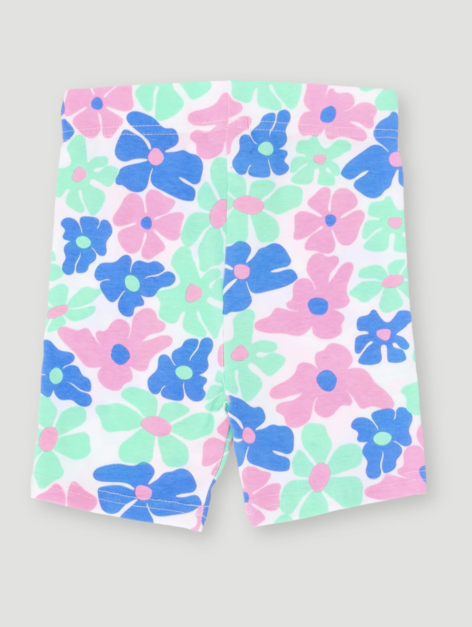 Pre-Girls Print Cycle Short - Multi - Image 2