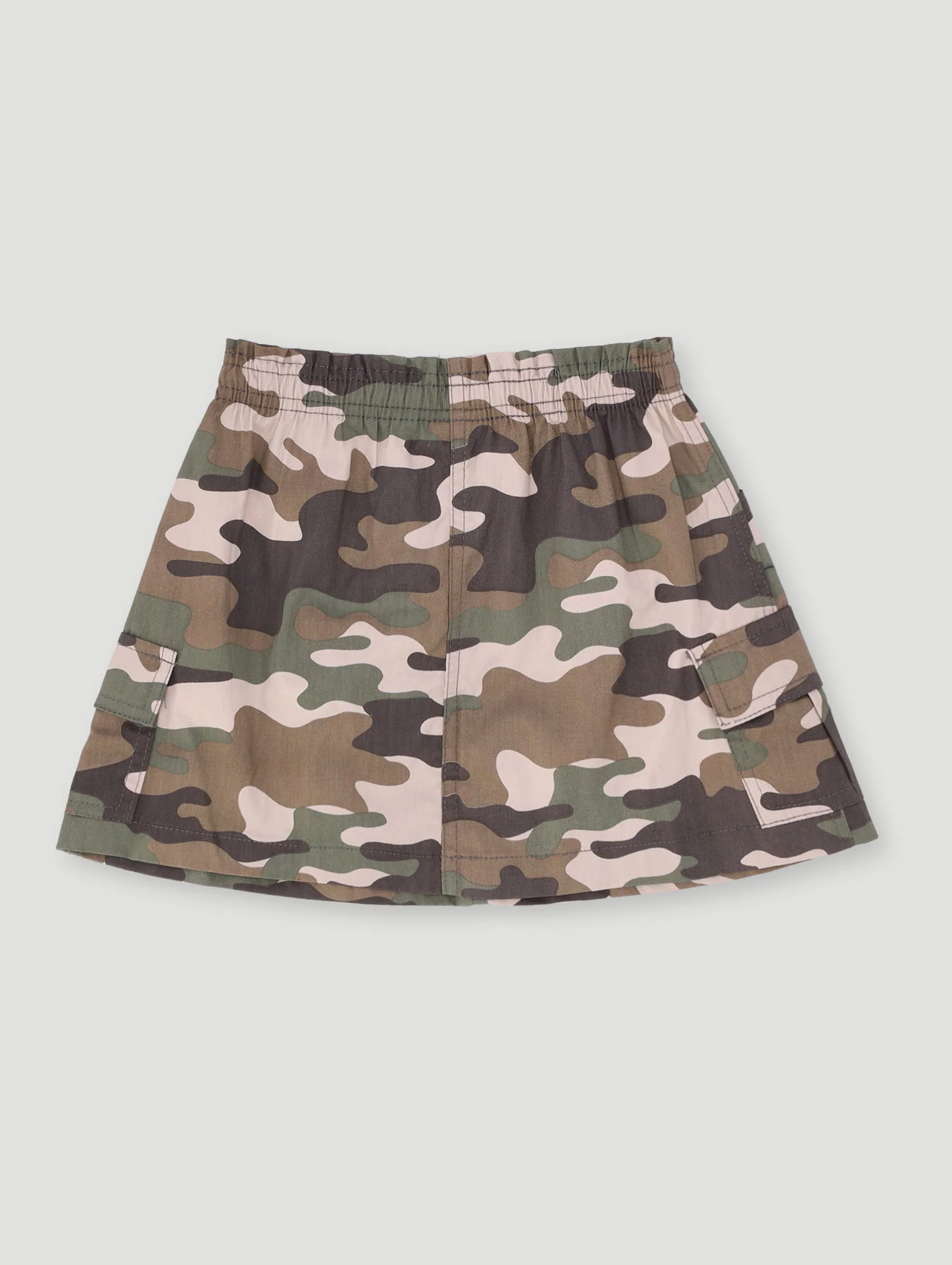 Pre-Girls Printed Camo Skirt - Fatigue - Image 2