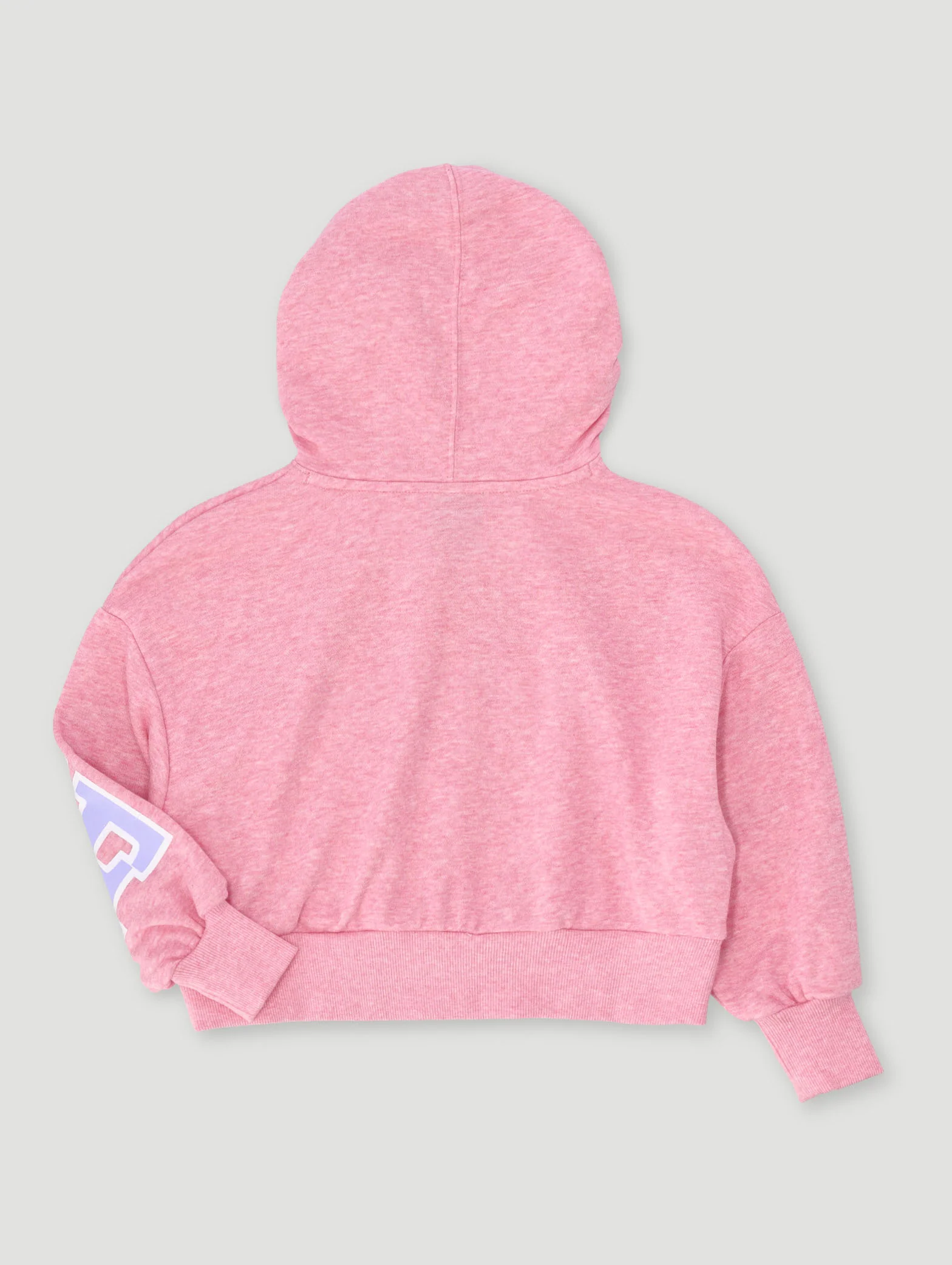 Pre-Girls Pull Over Hoody - Pink - Image 2