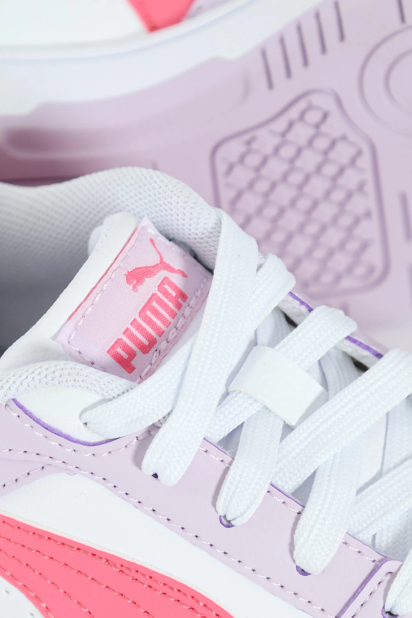 Pre-Girls Puma Rebound V6 Low Sneaker - Lilac - Image 2