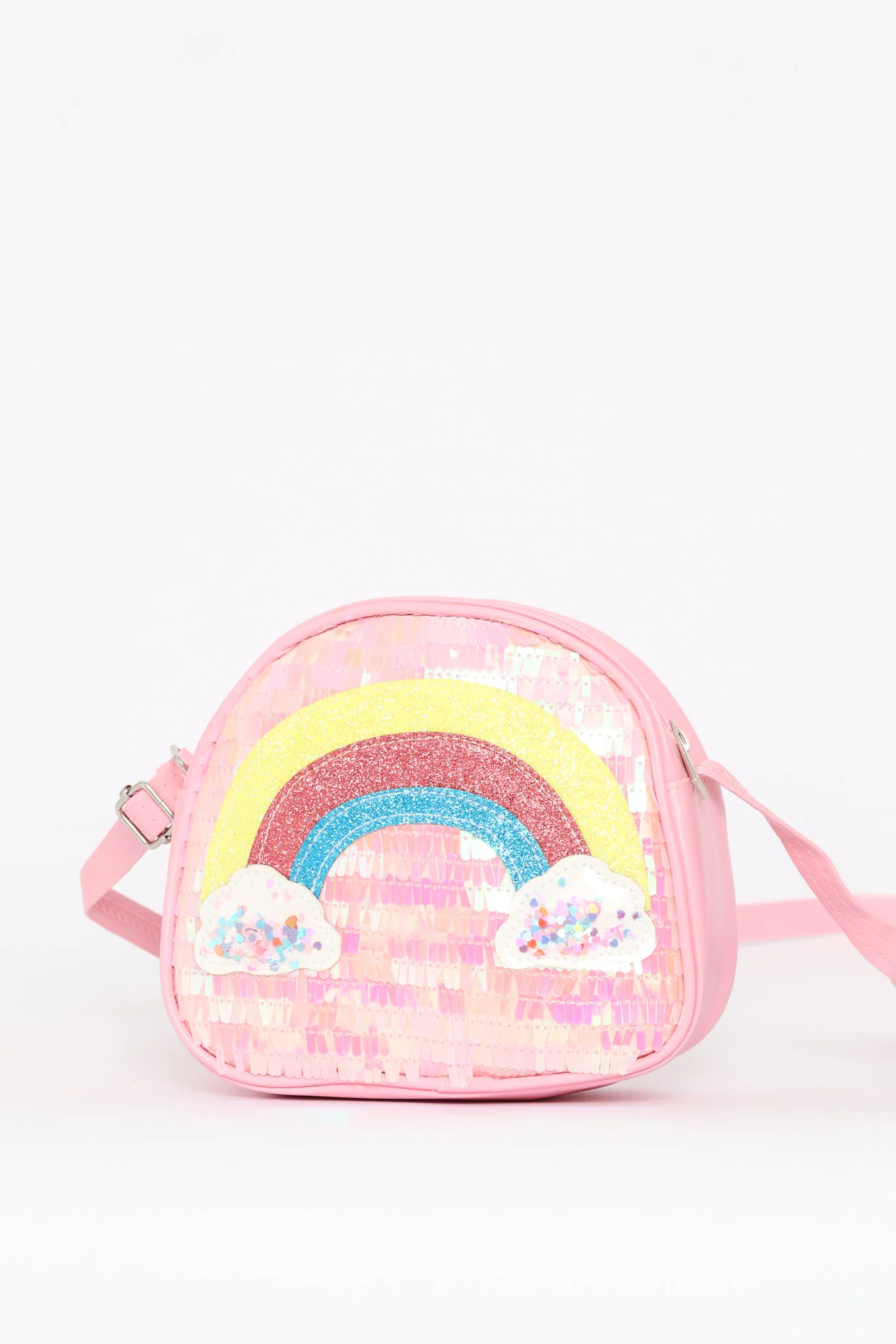 Pre-Girls Rainbow Clouds Sling Bag - Multi - Image 2