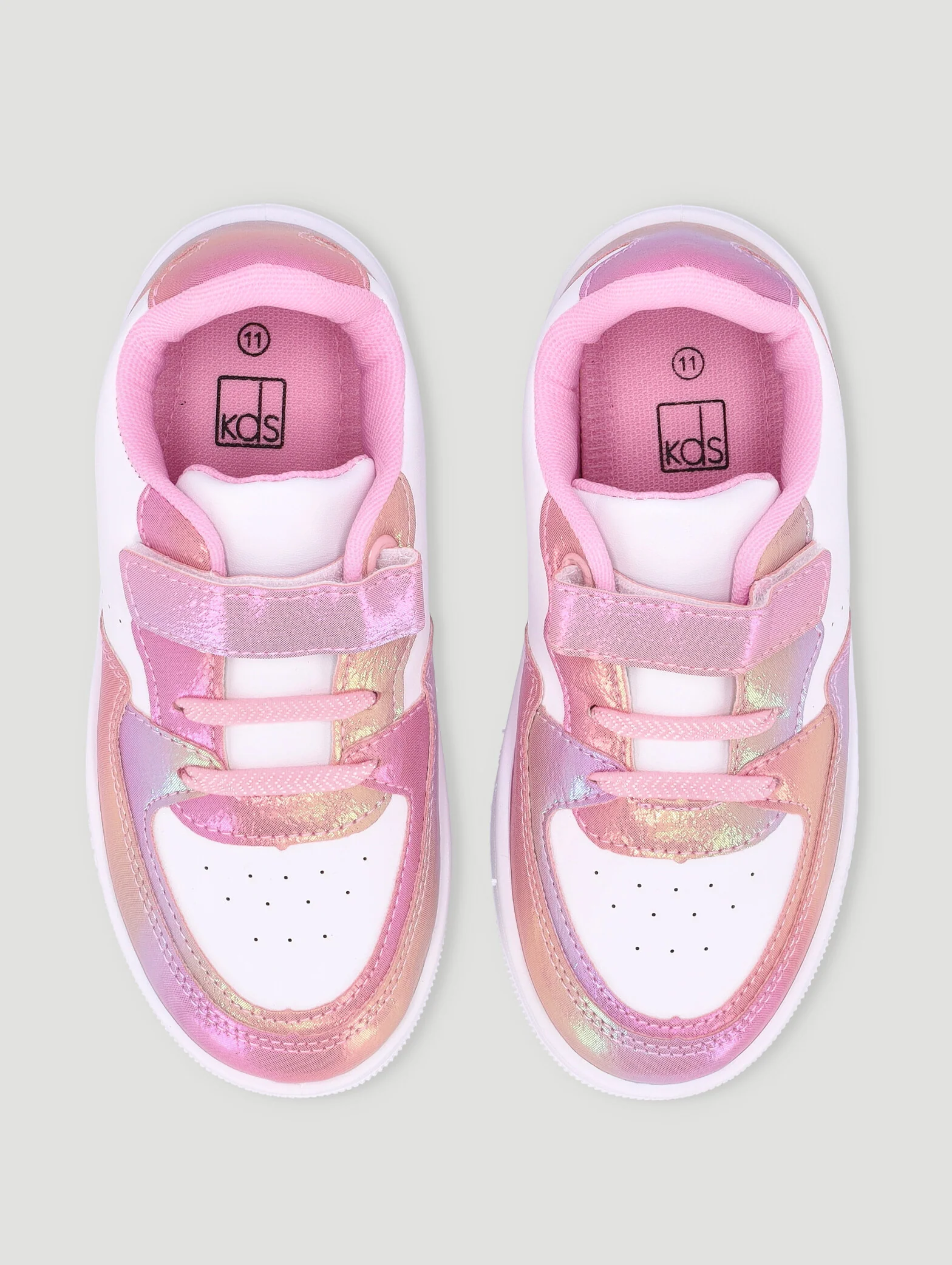 Pre-Girls Rainbow Court Sneaker - Multi - Image 3