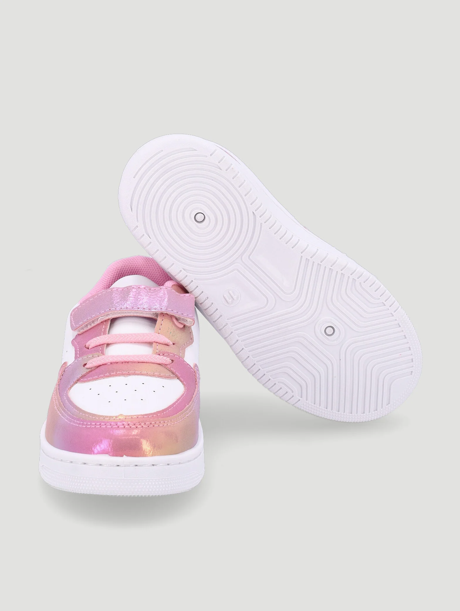 Pre-Girls Rainbow Court Sneaker - Multi - Image 6