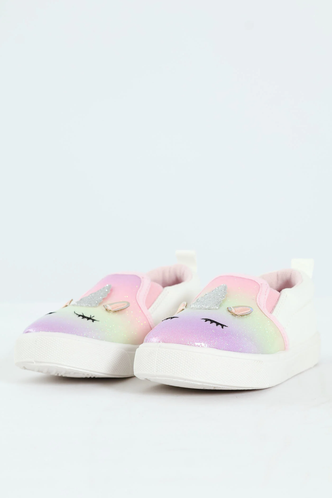 Pre-Girls Rainbow Glitter Slip On Sneaker - Image 5