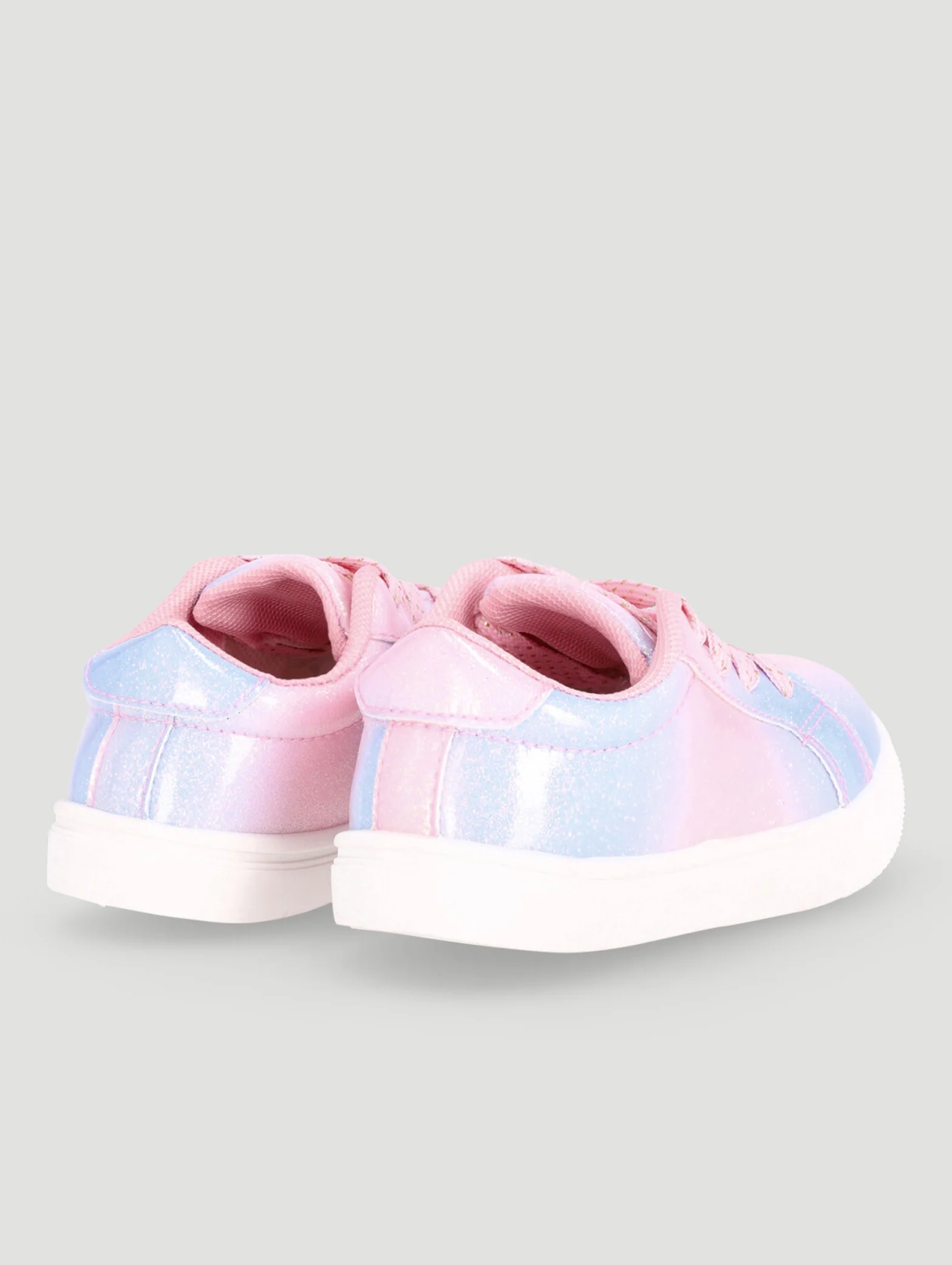 Pre-Girls Rainbow Glitter Sneaker - Pink - Image 2