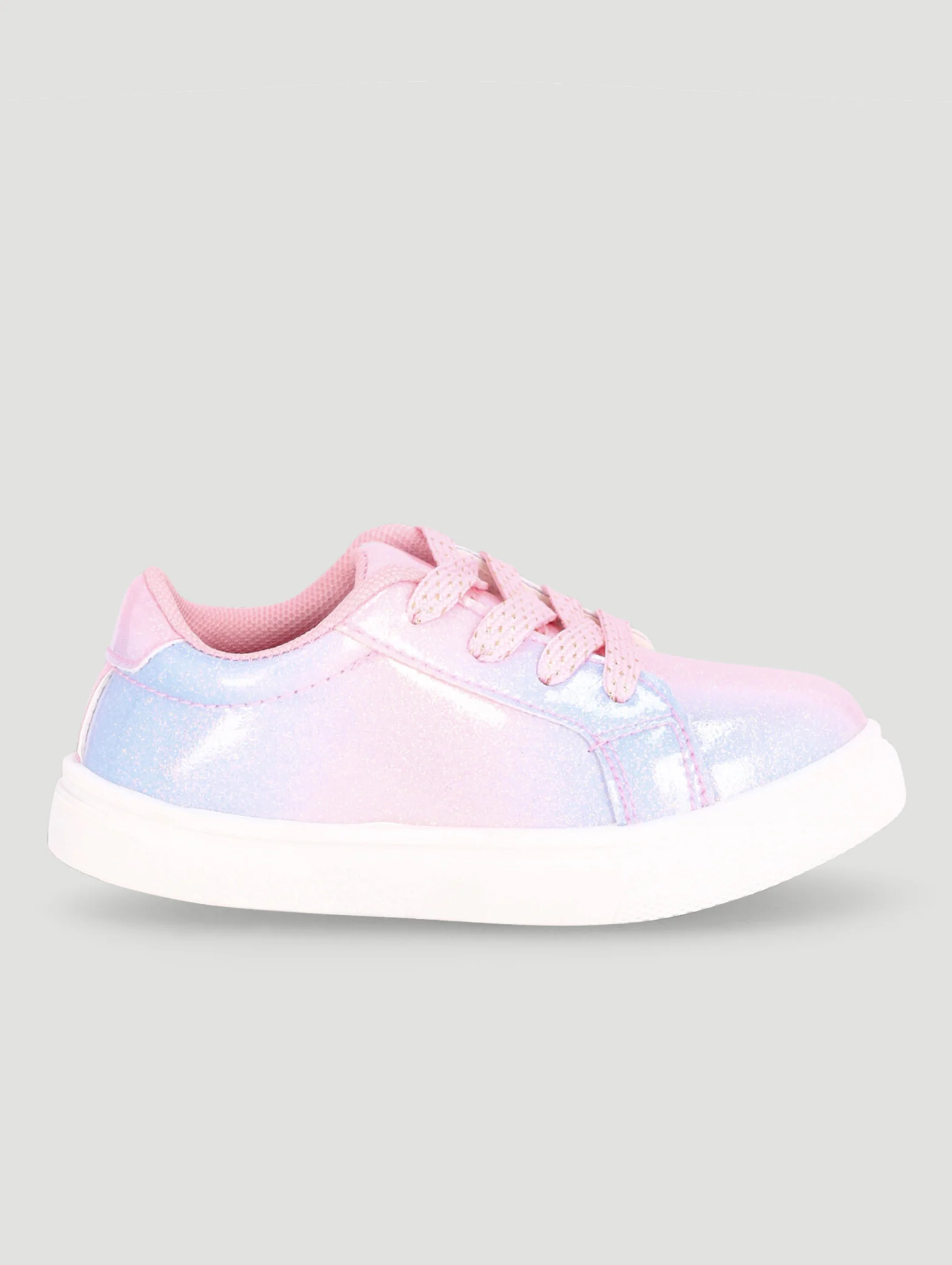 Pre-Girls Rainbow Glitter Sneaker - Pink - Image 4