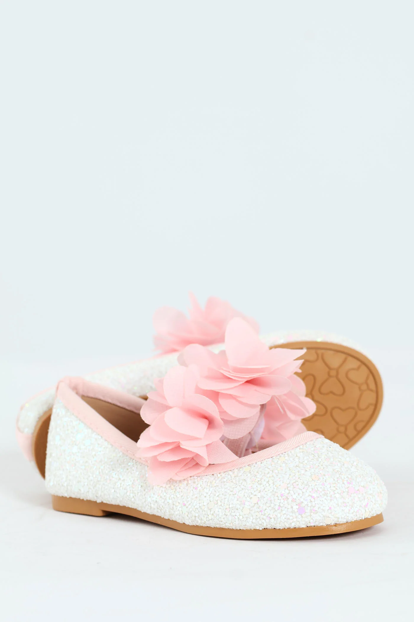 Pre-Girls Rainbow Glitter Uni Pump - Image 3