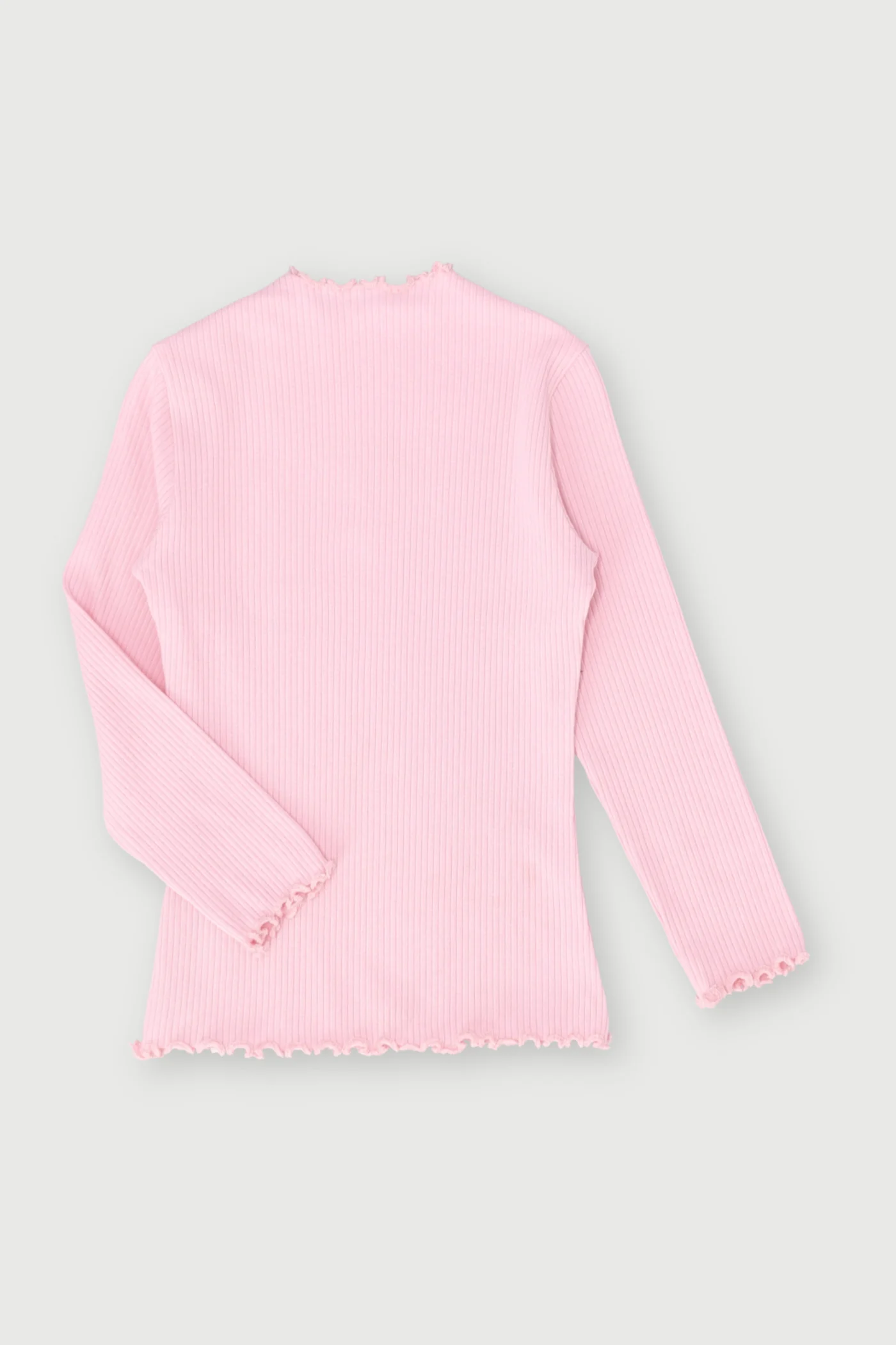 Pre-Girls Rib Turtleneck - Pink - Image 2
