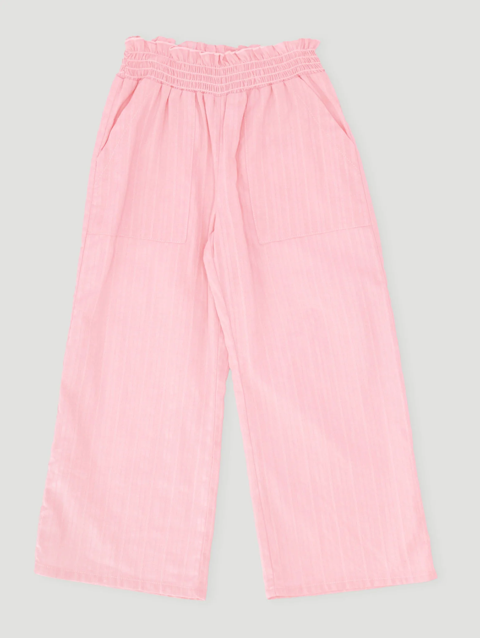 Pre-Girls Ruched Detail Pants - Coral - Image 2