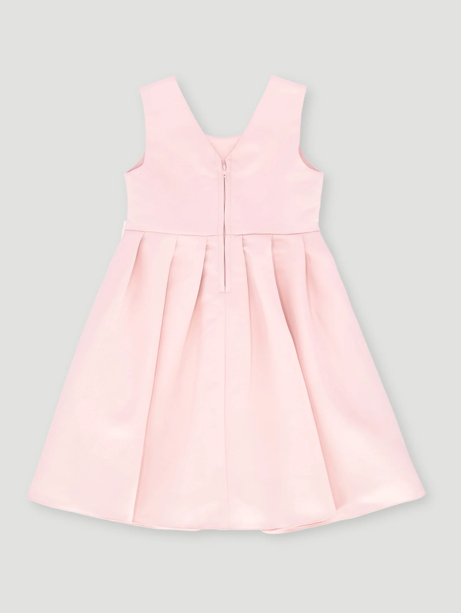 Pre- Girls Satin Graduation Dress  - Pink - Image 2
