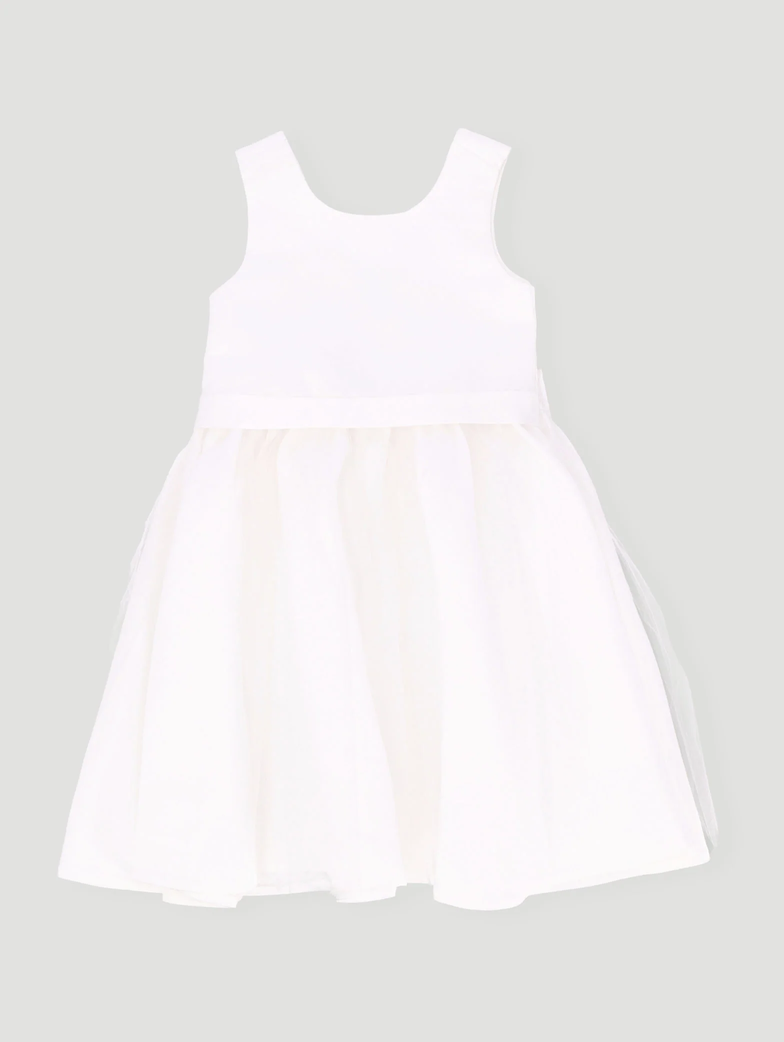 Pre-Girls Satin Occasion Dress - White - Image 3