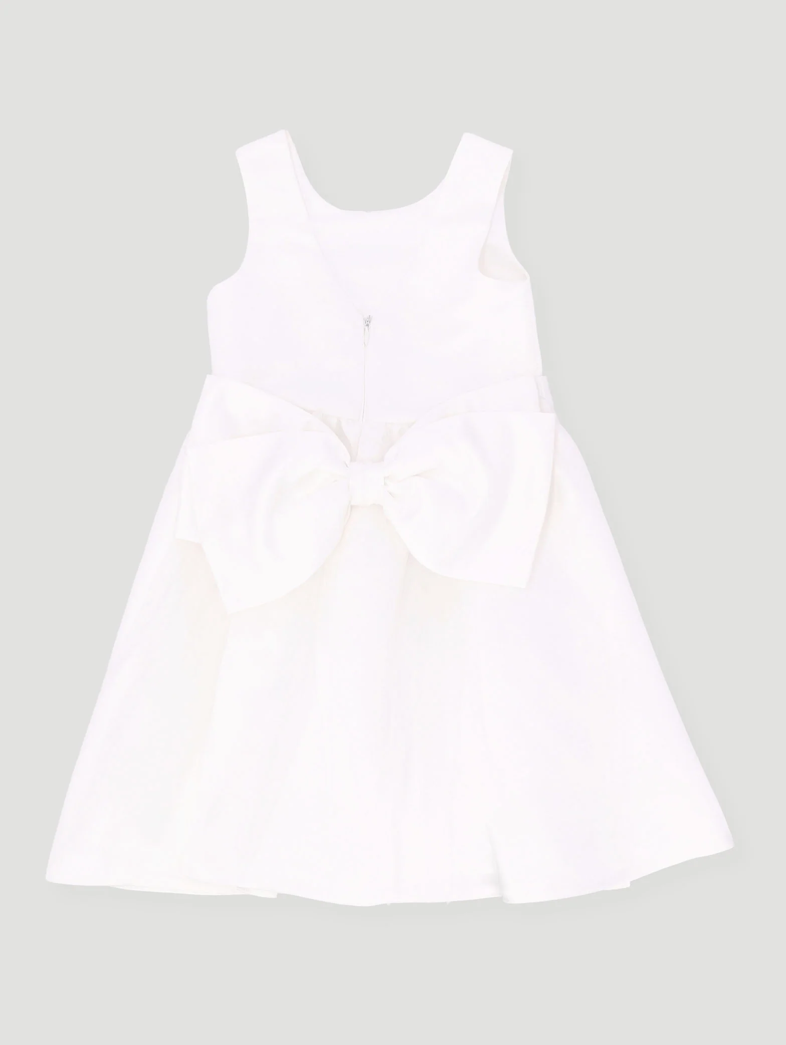Pre-Girls Satin Occasion Dress - White - Image 4