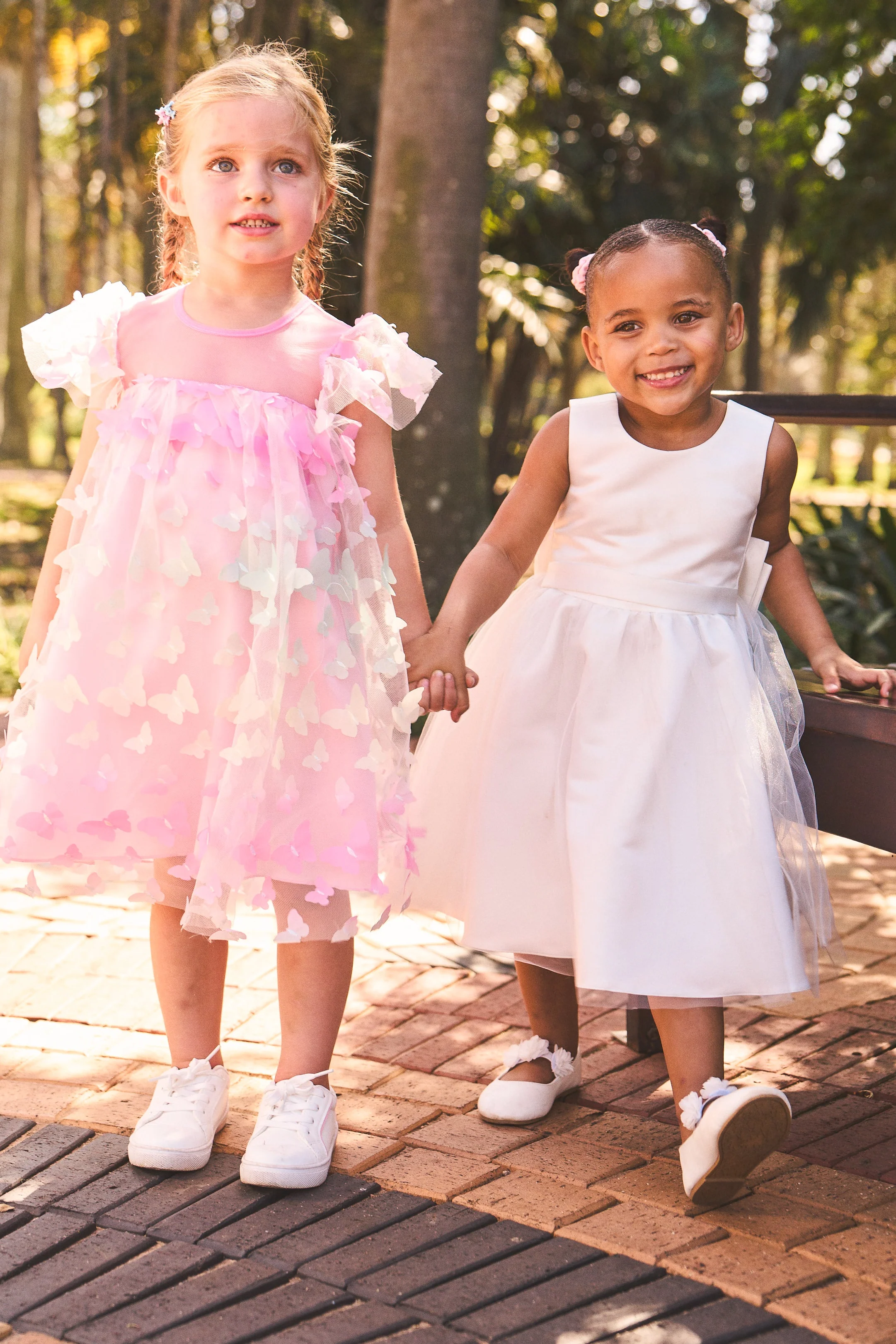 Pre-Girls Satin Occasion Dress - White - Image 5