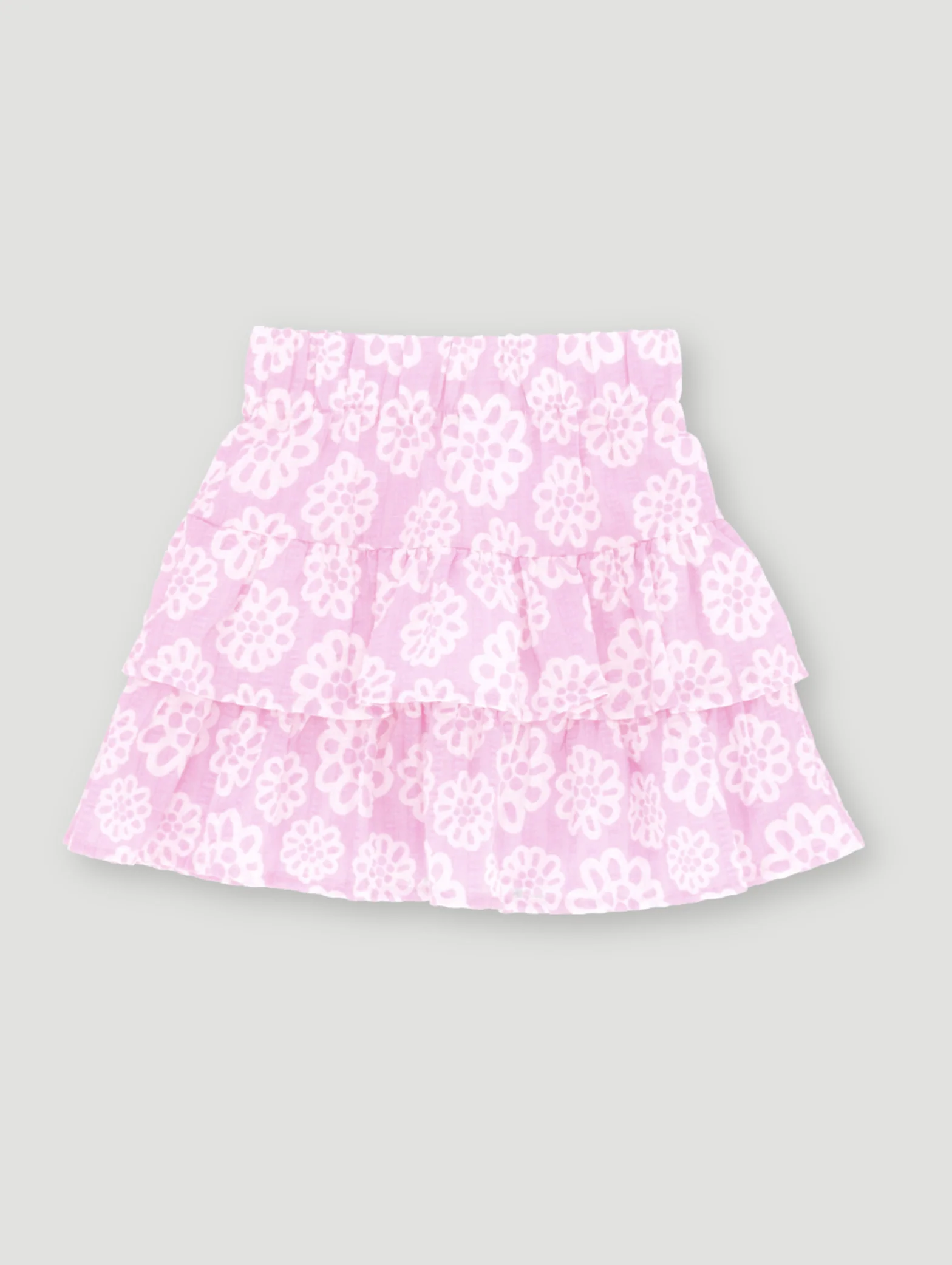 Pre-Girls Seersucker Rara Skirt - Pink - Image 3